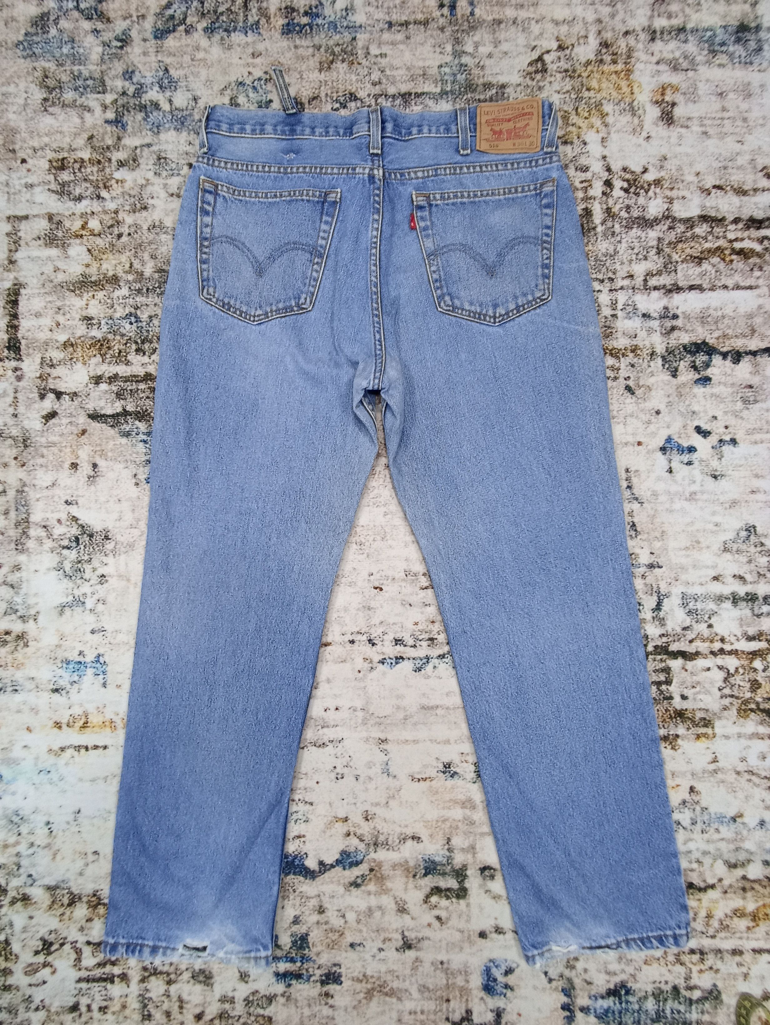 Jean × Levi's × Vintage VINTAGE LEVIS 516 BLUE WASH JEANS 36X30-J044 Size US 36 / EU 52 - 2 Thumbnail