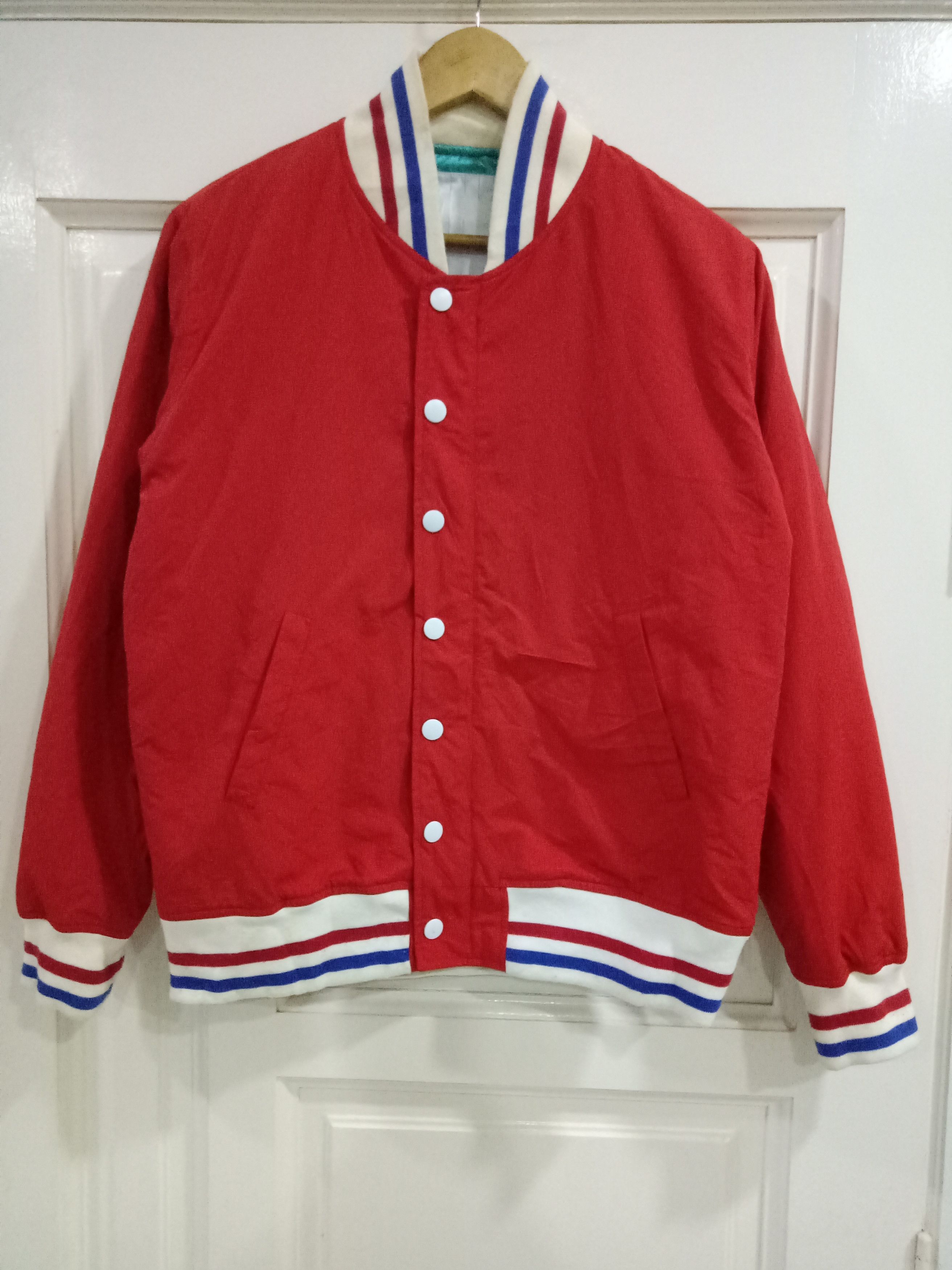 Japanese Brand × Vintage Mackdaddy Plain Varsity Jacket Size US M / EU 48-50 / 2 - 1 Thumbnail