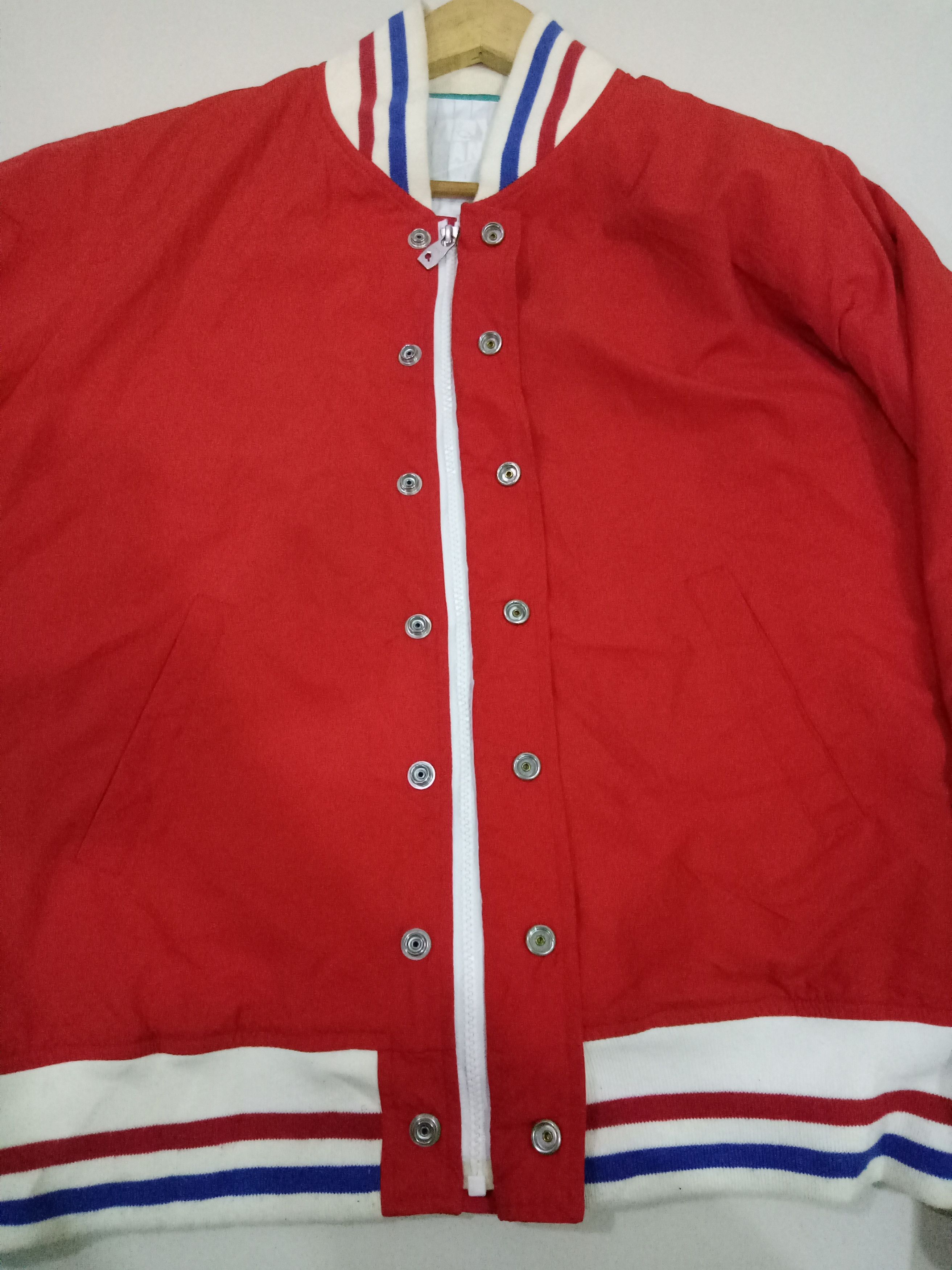 Japanese Brand × Vintage Mackdaddy Plain Varsity Jacket Size US M / EU 48-50 / 2 - 3 Thumbnail