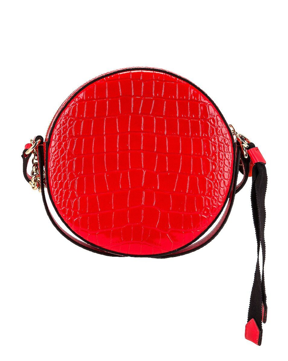 Givenchy GIVENCHY Eden round red croc embossed leather shoulder bag Size ONE SIZE - 3 Thumbnail