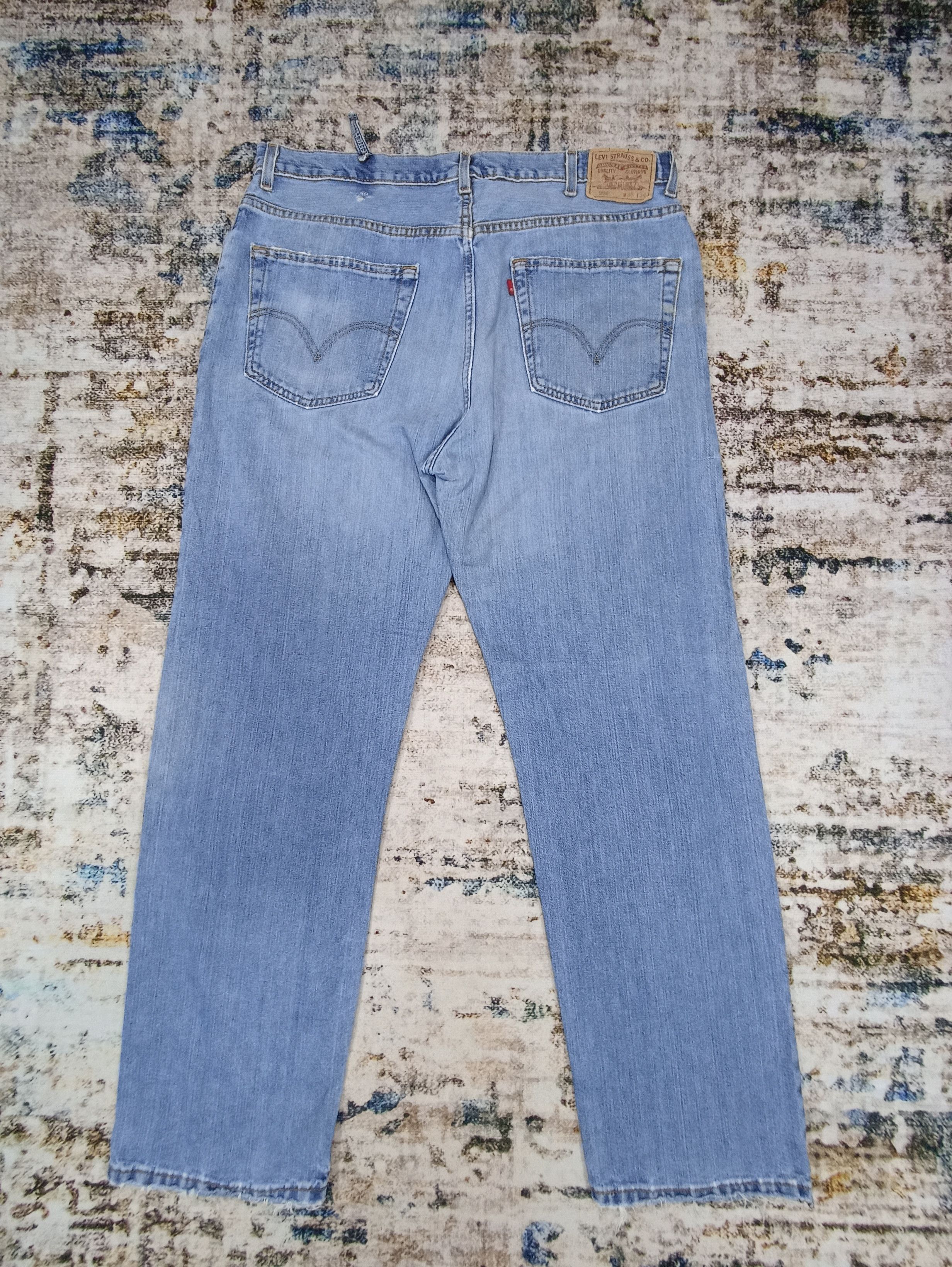 Jean × Levi's × Vintage VINTAGE LEVI'S 559 DISTRESS BLUE WASH JEANS - J046 Size US 39 - 2 Thumbnail