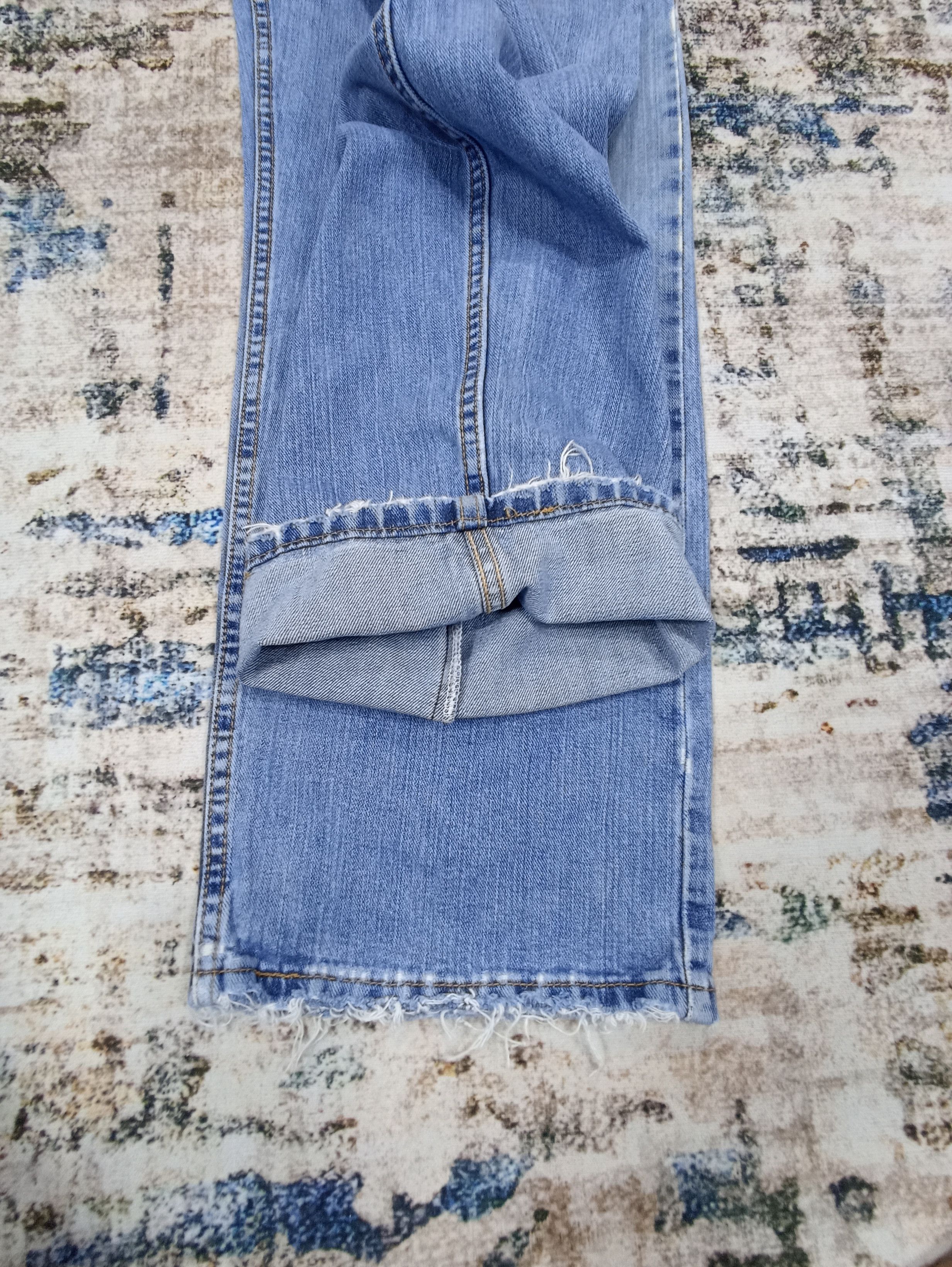 Jean × Levi's × Vintage VINTAGE LEVI'S 559 DISTRESS BLUE WASH JEANS - J046 Size US 39 - 6 Thumbnail