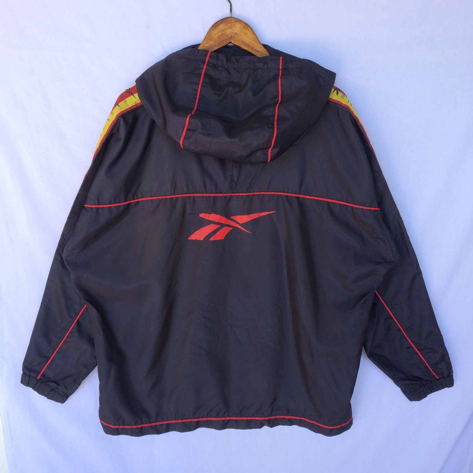 Reebok Reebok Side Tape Windbreaker Hoodie Size US XXL / EU 58 / 5 - 8 Thumbnail