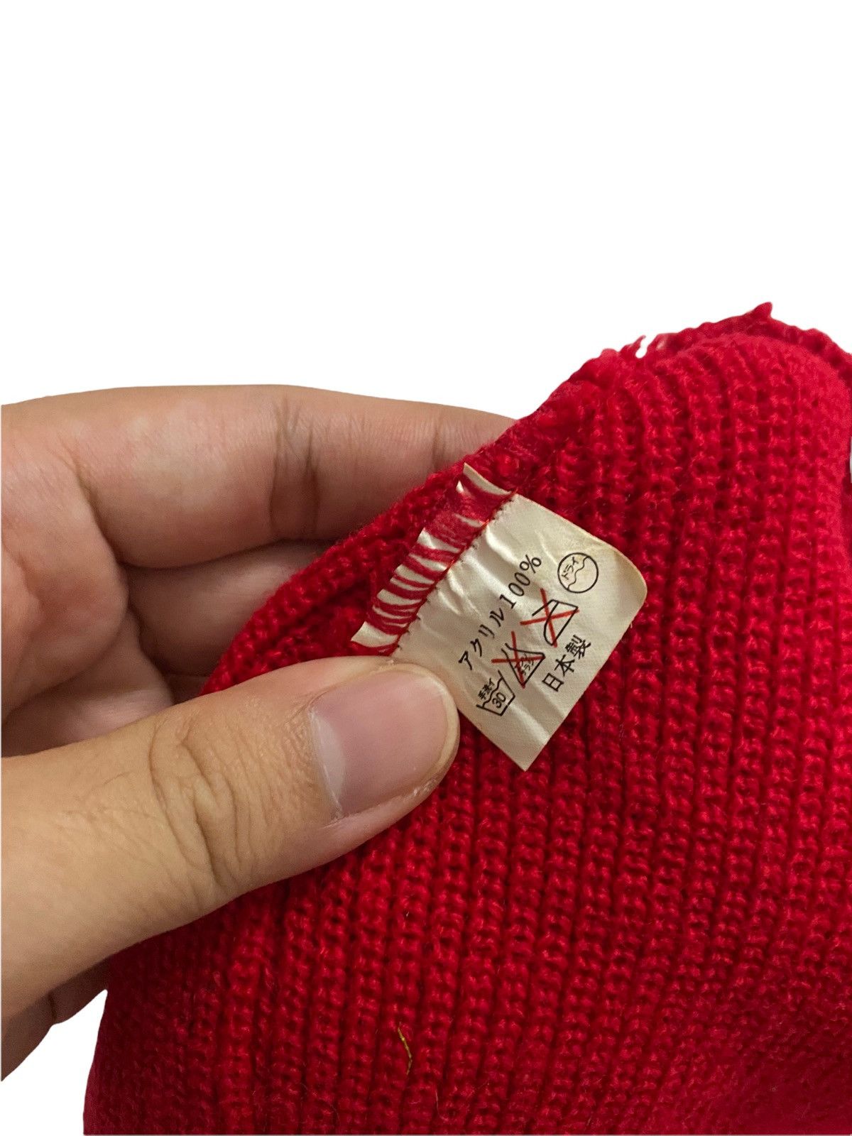Japanese Brand Japanese Red Balaclava Mask Size ONE SIZE - 6 Thumbnail
