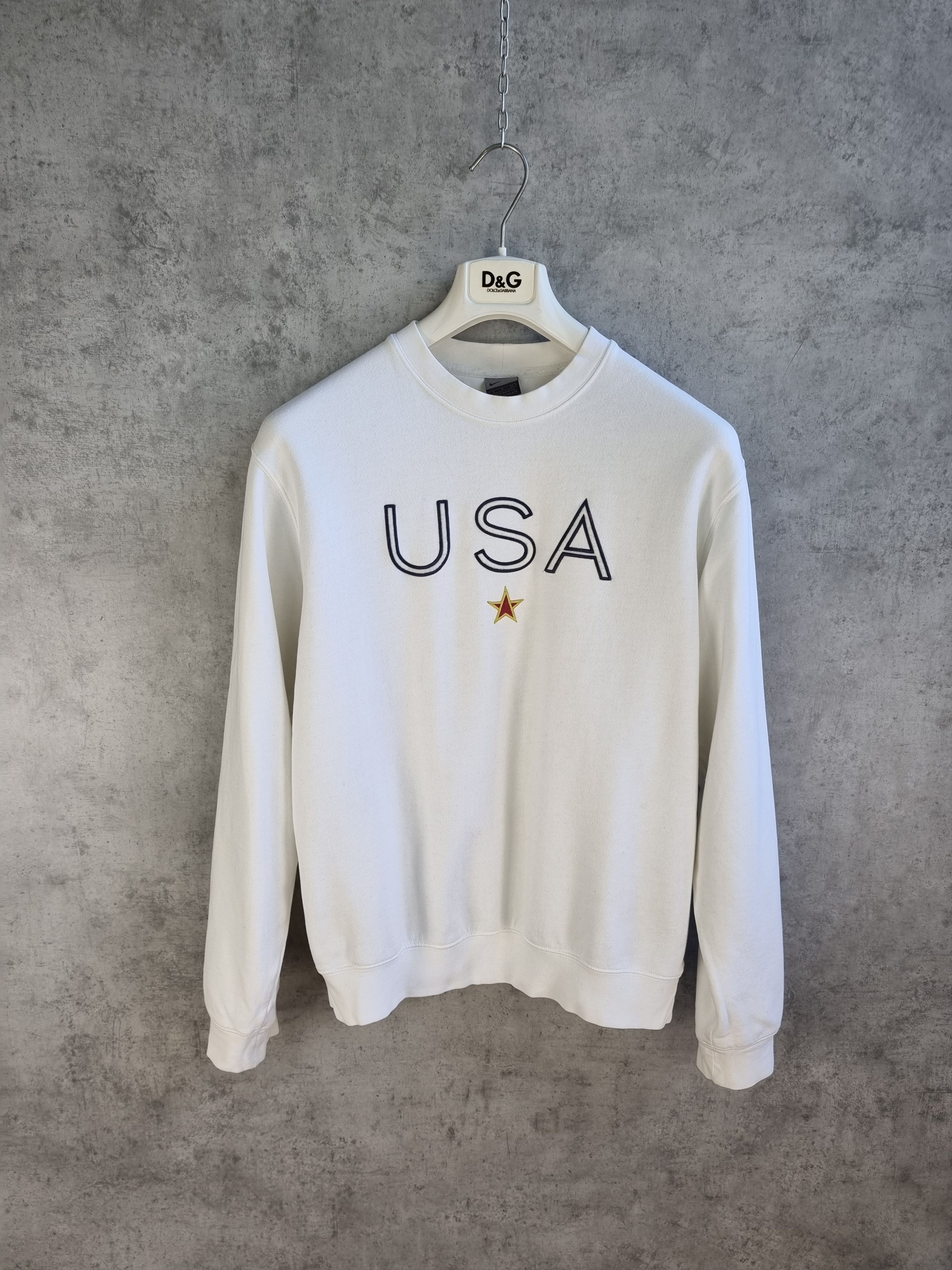 Nike × Vintage Rare Vintage USA Embroidered Logo NIKE Swoosh Sweatshirt Size US M / EU 48-50 / 2 - 2 Thumbnail