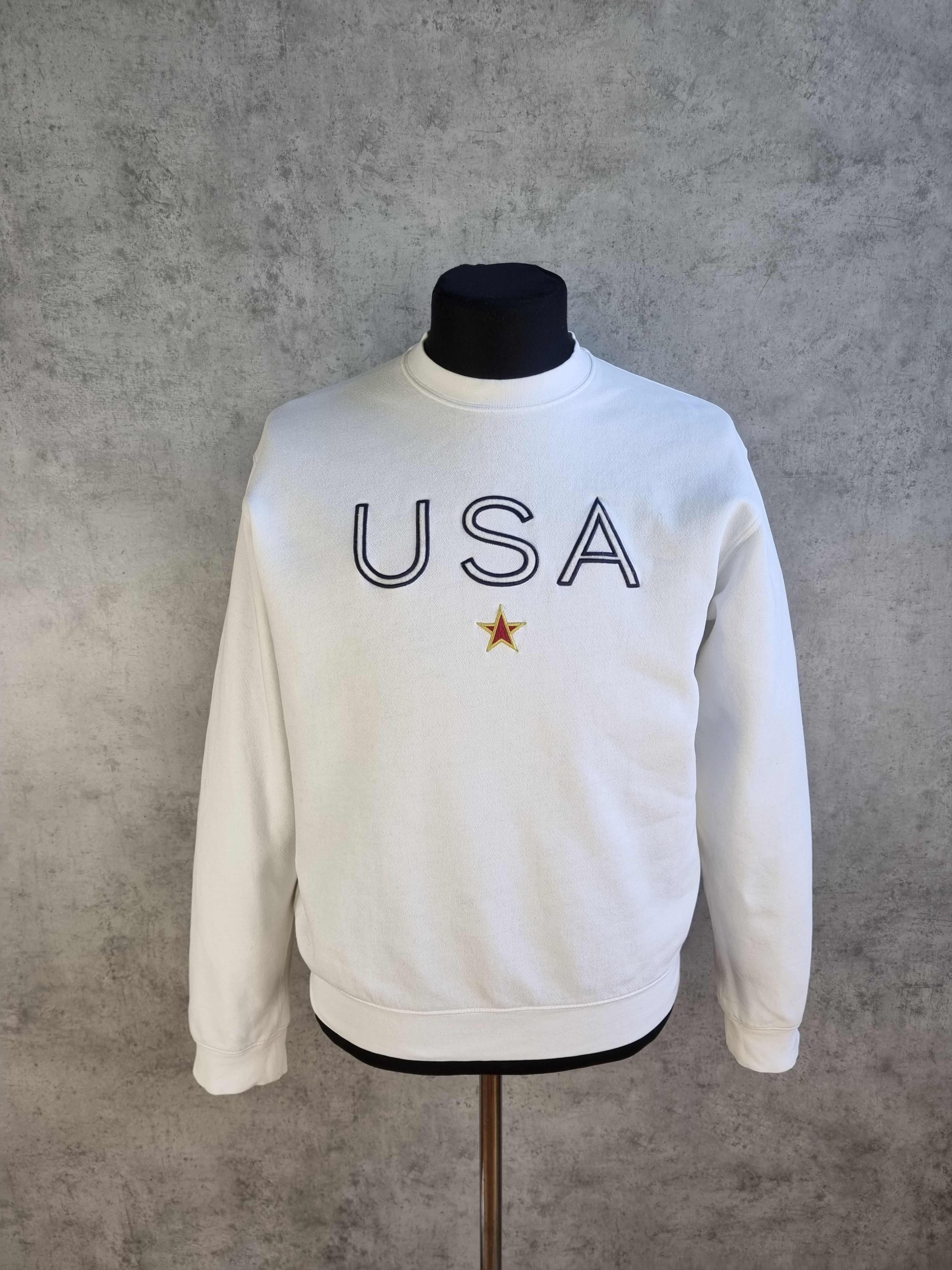 Nike × Vintage Rare Vintage USA Embroidered Logo NIKE Swoosh Sweatshirt Size US M / EU 48-50 / 2 - 9 Thumbnail