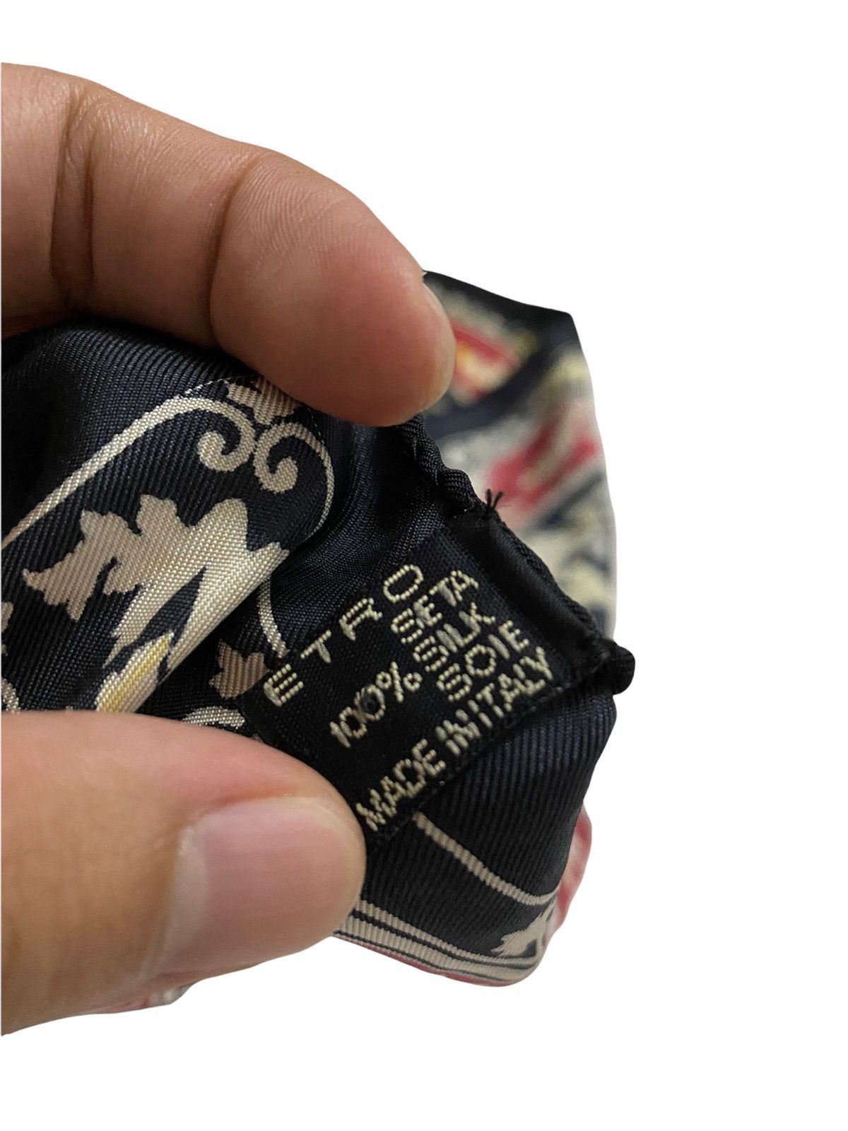 Etro × Vintage 100% SILK ETRO handkerchief made in Italy Size ONE SIZE - 2 Thumbnail