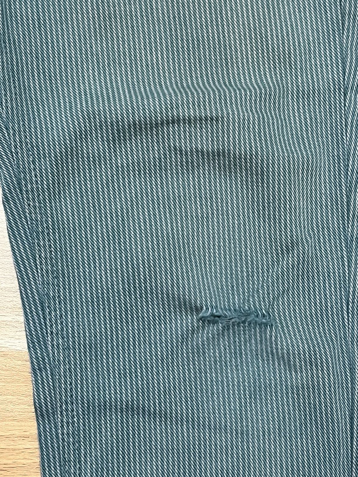 Japanese Brand × Lee × Vintage Vintage Lee Stripes Green Colour Logo Straight Cut Size US 30 / EU 46 - 4 Thumbnail