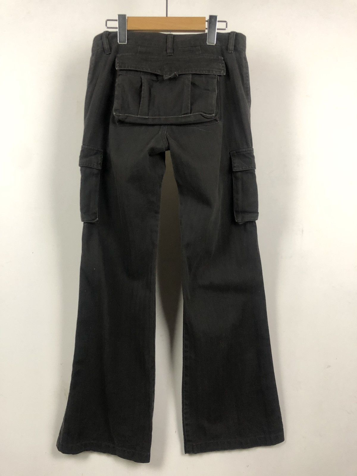 Japanese brand black cargo patched pocket