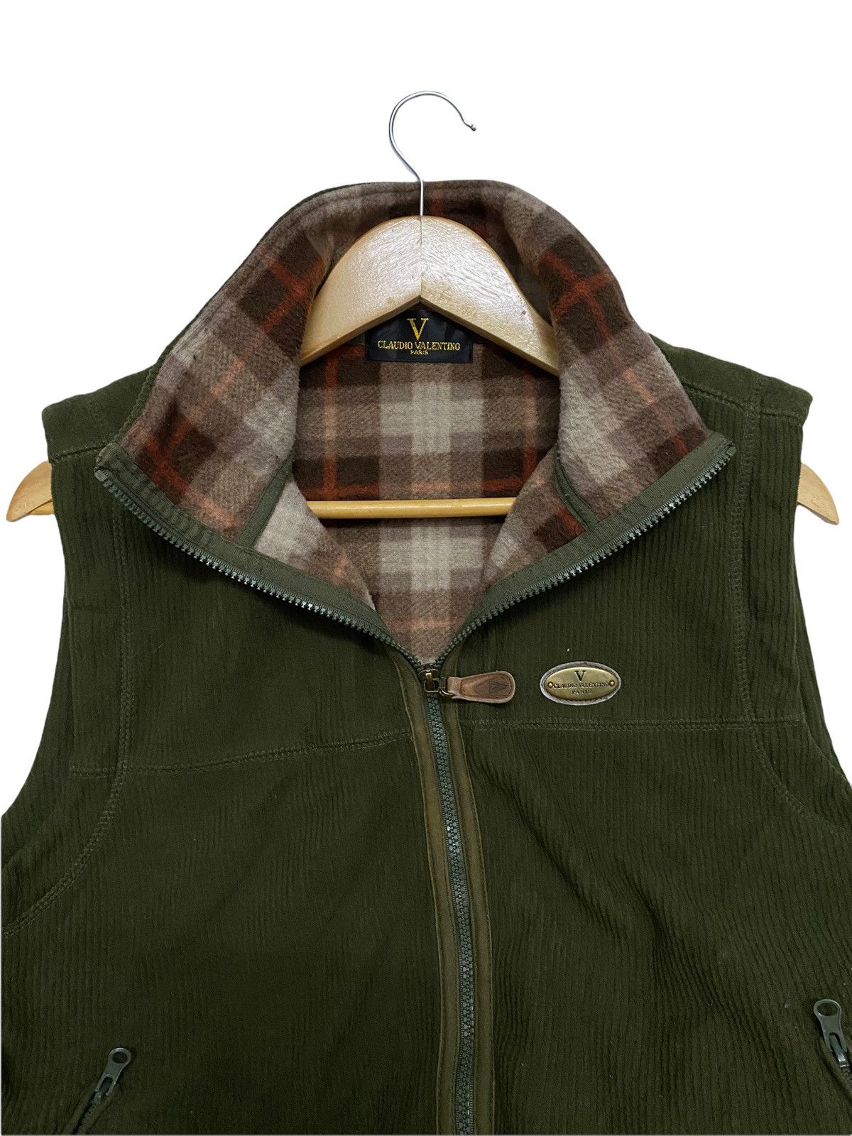 Valentino Claudio Valentino corduroy Vest Turtleneck Jacket Size US L / EU 52-54 / 3 - 3 Thumbnail