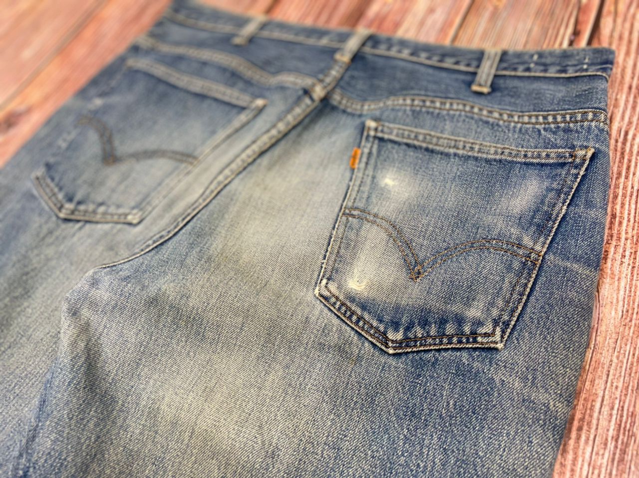 Levi's Levis 646 Bell Bottom B.E Flare Bootcut RIPPED 60's Jeans Size US 35 - 12 Thumbnail