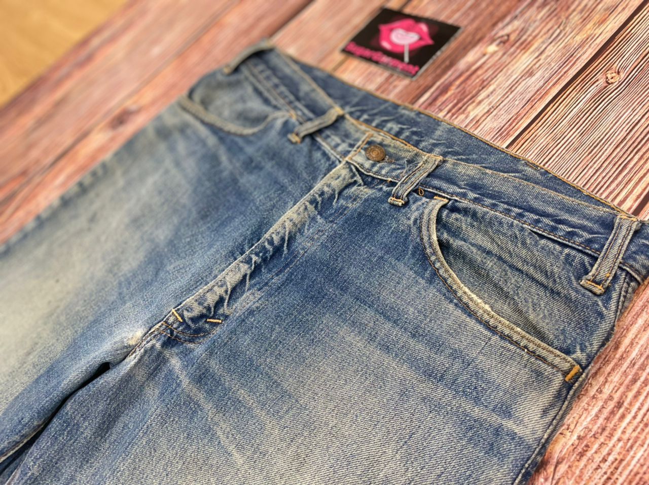 Levi's Levis 646 Bell Bottom B.E Flare Bootcut RIPPED 60's Jeans Size US 35 - 6 Thumbnail
