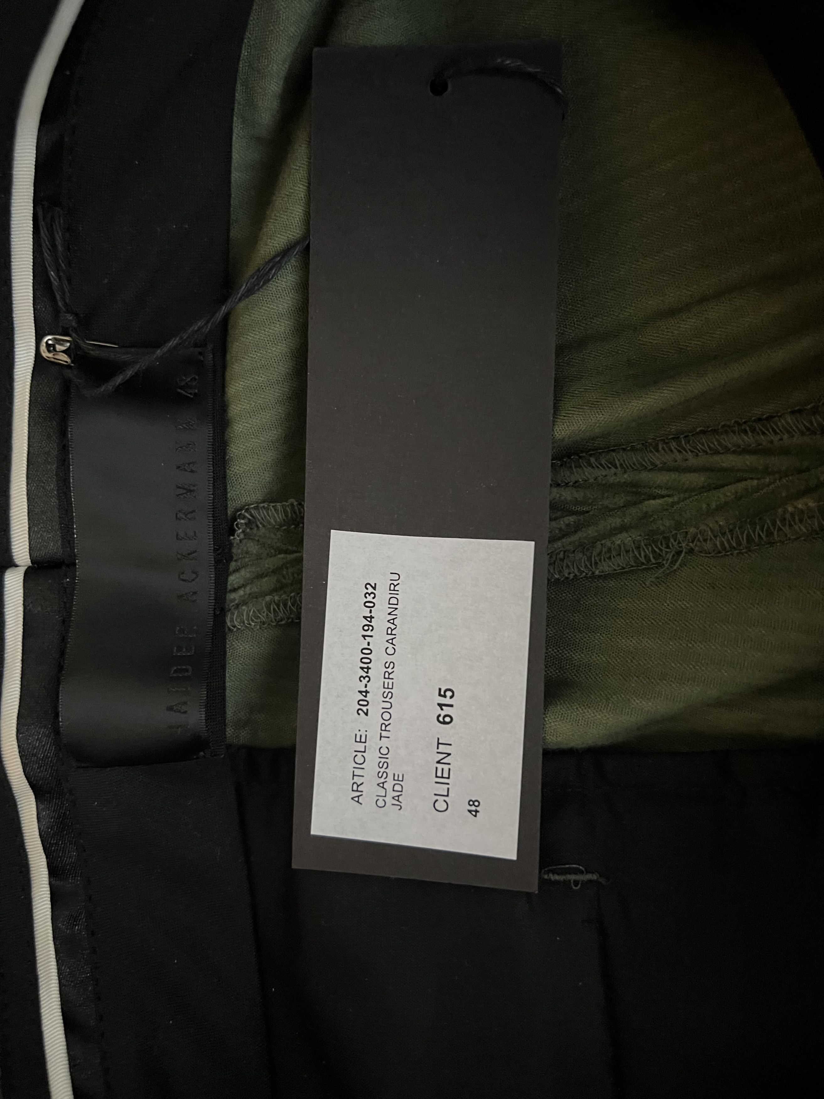 Haider Ackermann FW20 Jade Green Corduroy Classic Trousers Size US 32 / EU 48 - 3 Thumbnail