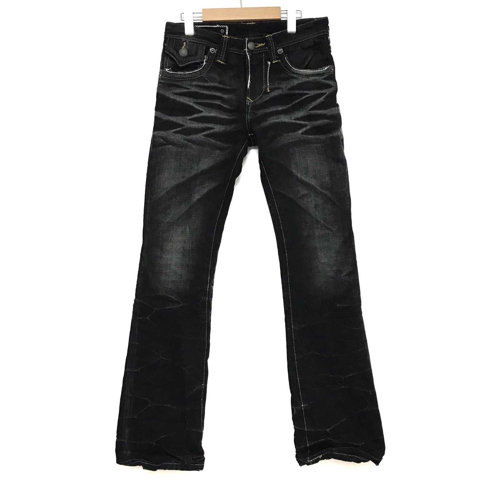 If Six Was Nine Crazy faded design japanese brand Trim.co Size US 28 / EU 44 - 1 Thumbnail