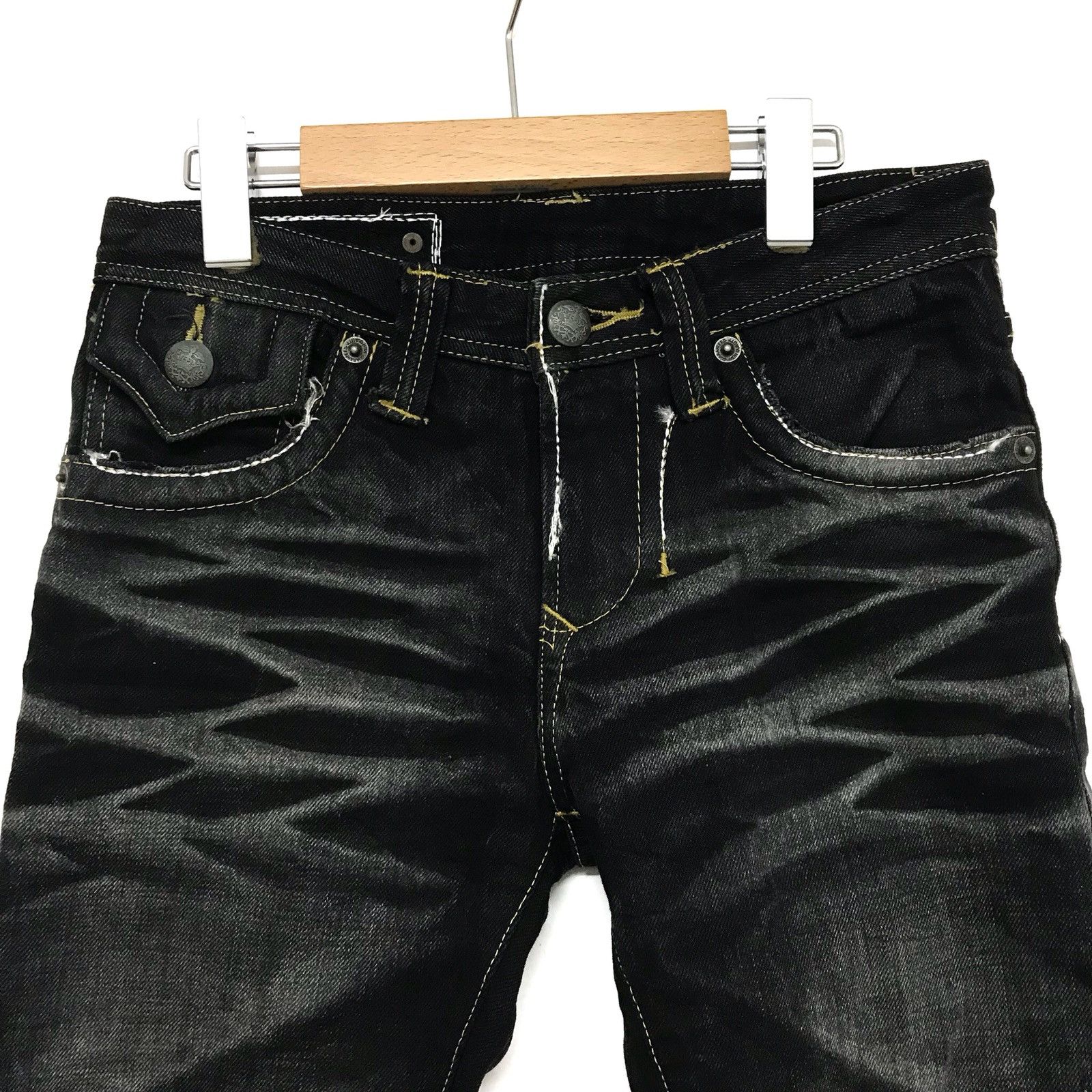 If Six Was Nine Crazy faded design japanese brand Trim.co Size US 28 / EU 44 - 2 Thumbnail