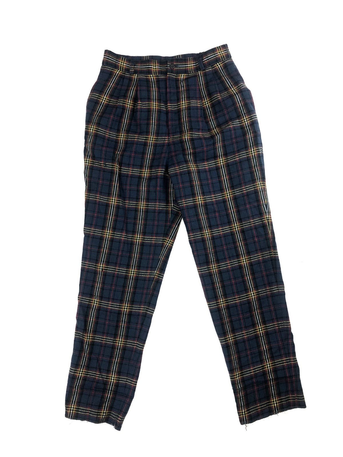 Japanese Brand Japanese Brand Blue Tartan Casual Pants Size US 30 / EU 46 - 1 Thumbnail