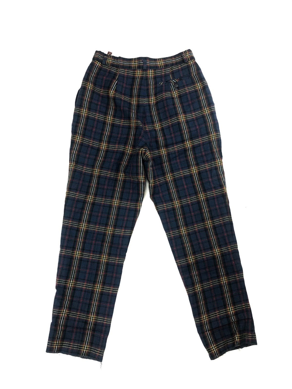 Japanese Brand Japanese Brand Blue Tartan Casual Pants Size US 30 / EU 46 - 2 Thumbnail