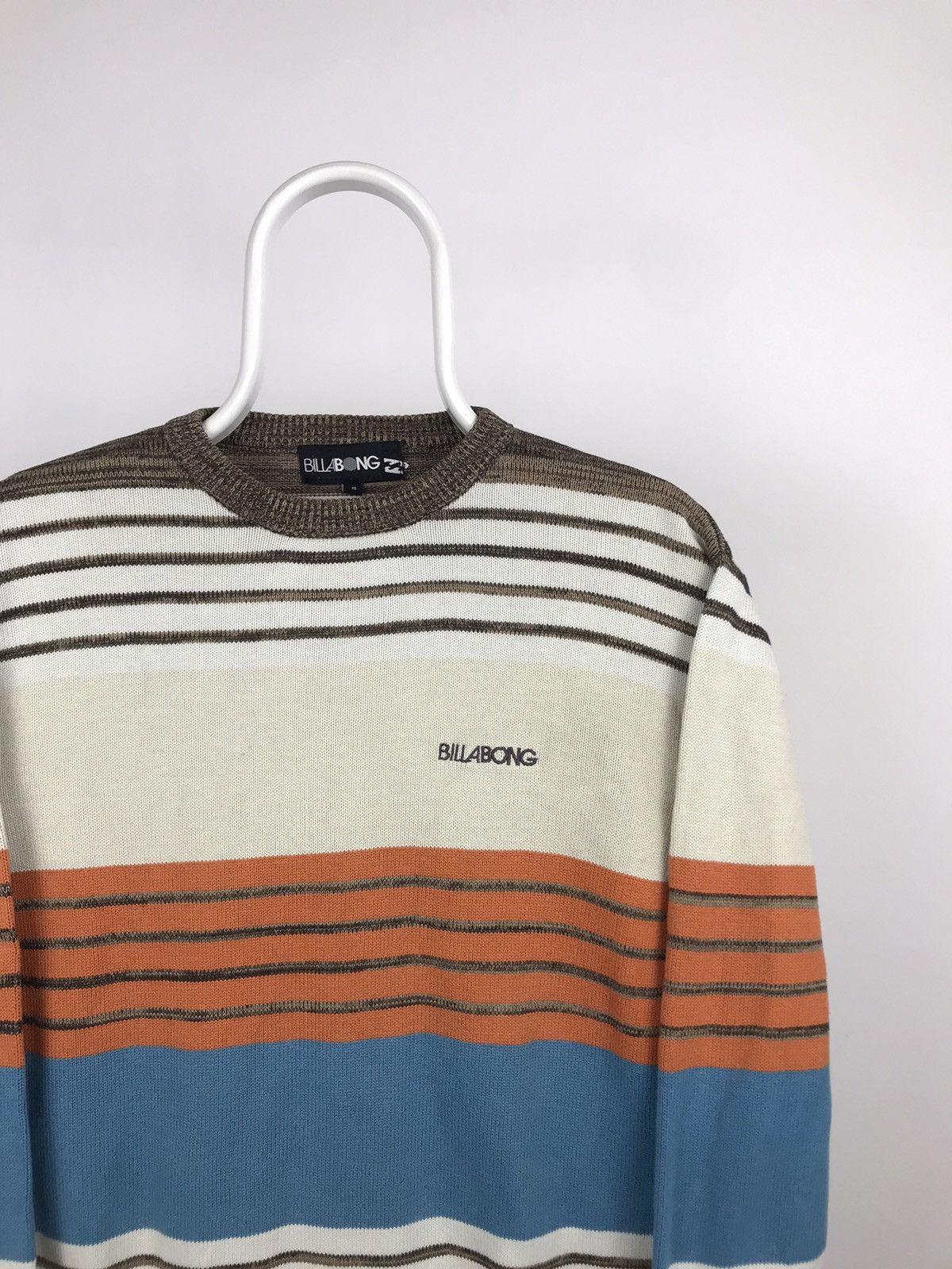 Billabong × Vintage Vintage Billabong Striped Multicolour Cotton Sweater Size US S / EU 44-46 / 1 - 2 Thumbnail