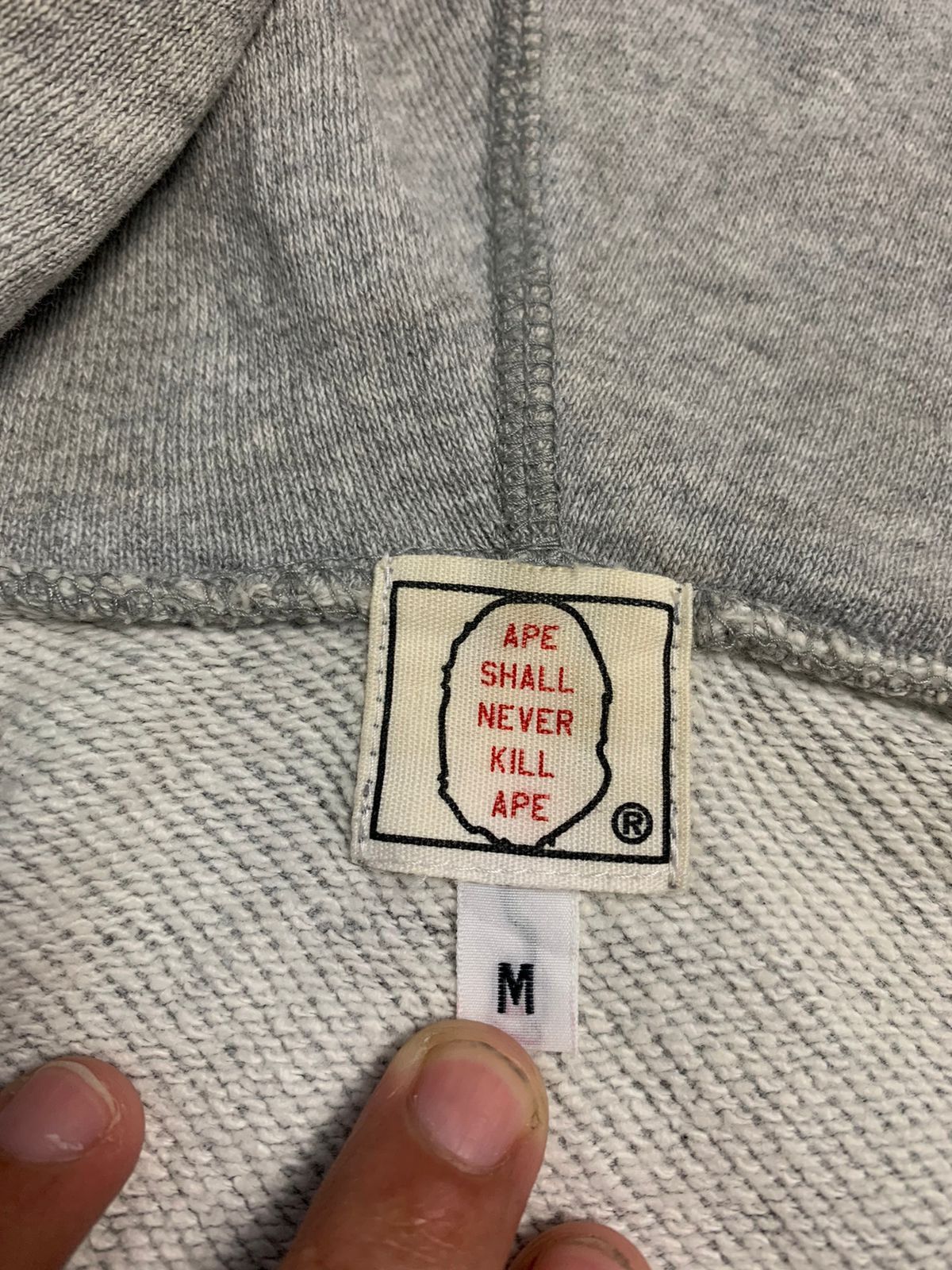 Bape Thrased OG 2000s Bape College Full Zip Hoodie Size US M / EU 48-50 / 2 - 7 Thumbnail