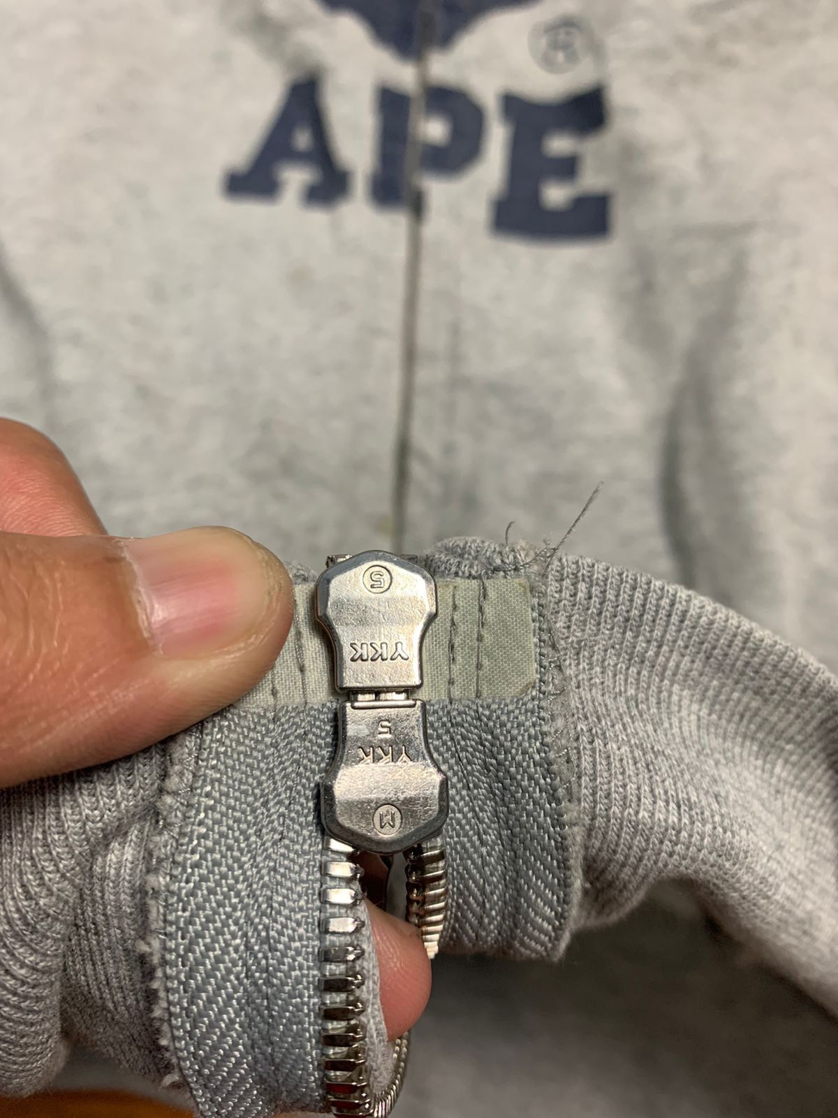 Bape Thrased OG 2000s Bape College Full Zip Hoodie Size US M / EU 48-50 / 2 - 5 Thumbnail