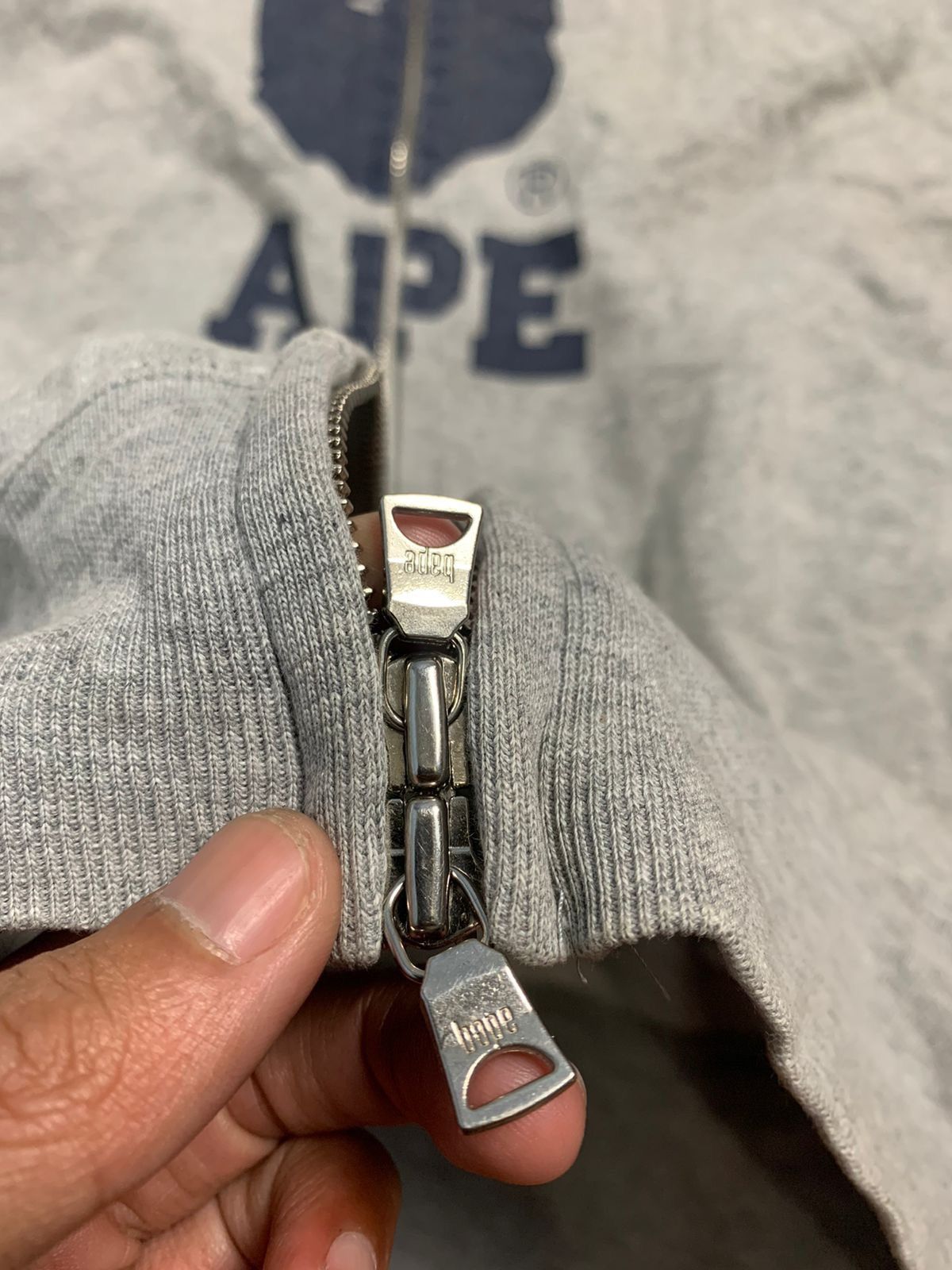 Bape Thrased OG 2000s Bape College Full Zip Hoodie Size US M / EU 48-50 / 2 - 4 Thumbnail