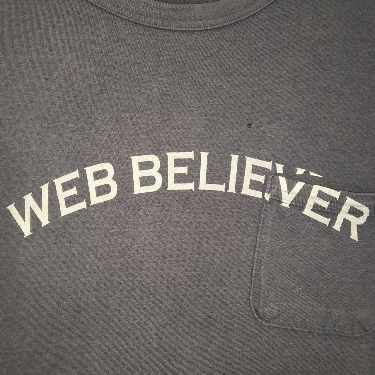 GOODENOUGH 1990s Goodenough Web Believer Single Pocket Streetwear Tee Size US M / EU 48-50 / 2 - 3 Thumbnail