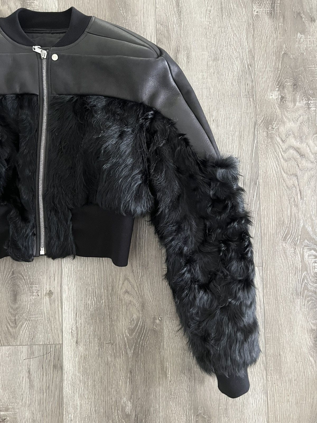 Rick Owens Girdered Cropped Bomber Jacket *final price drop* Size US M / EU 48-50 / 2 - 7 Thumbnail