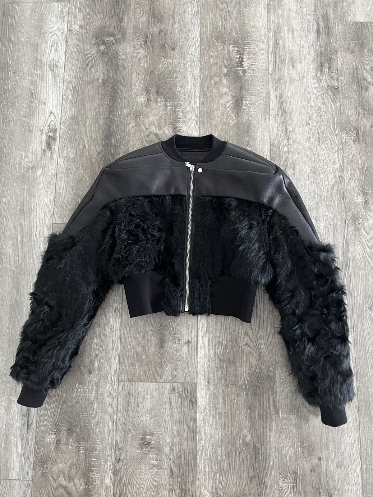 Rick Owens Girdered Cropped Bomber Jacket *final price drop* Size US M / EU 48-50 / 2 - 3 Thumbnail