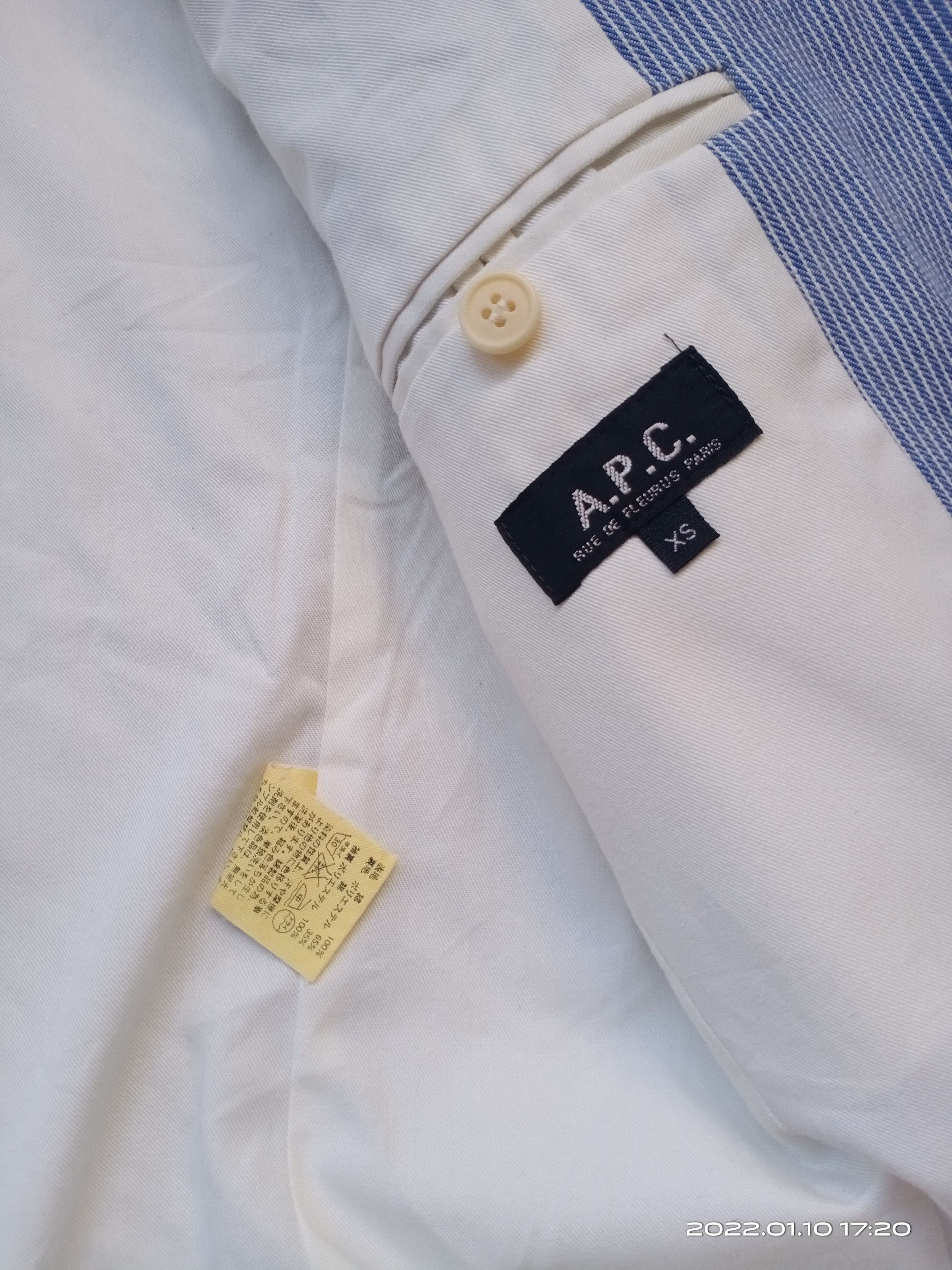 A.P.C. × Japanese Brand Vintage A.P.C Blazer Made In France Size US XS / EU 42 / 0 - 4 Thumbnail