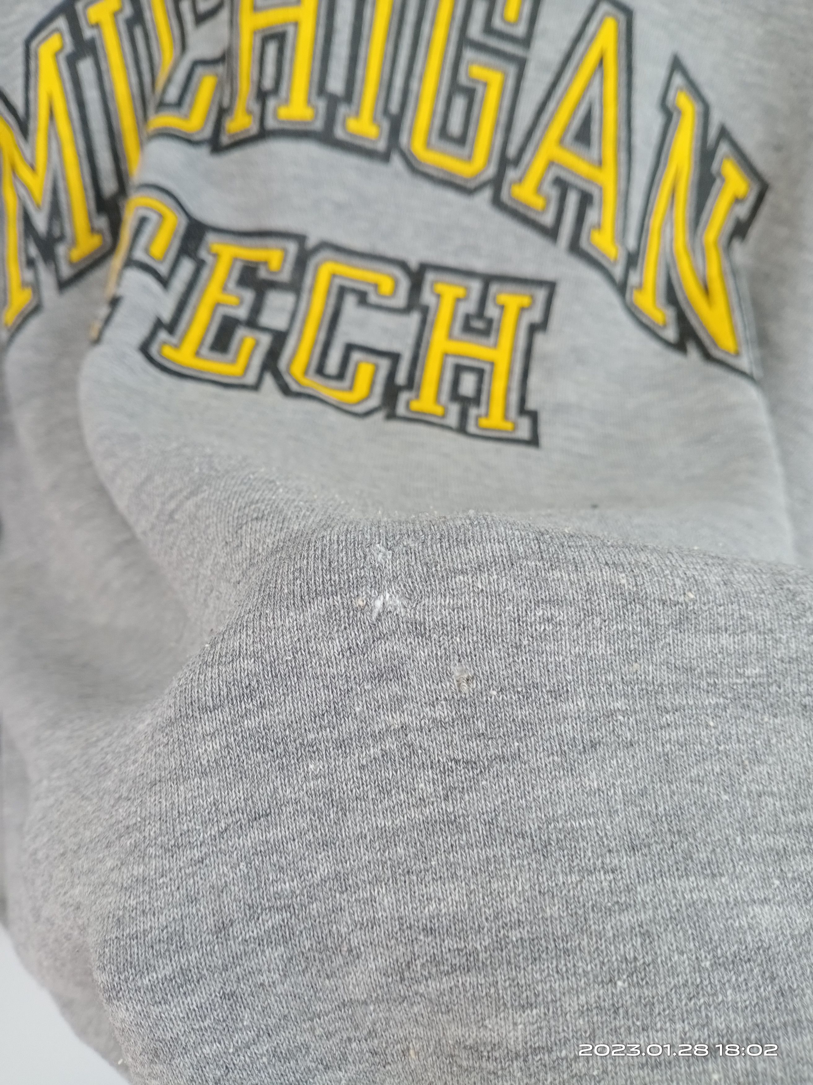 Vintage 💥Vintage 90s Michigan Tech University College Sweatshirt Size US M / EU 48-50 / 2 - 4 Thumbnail