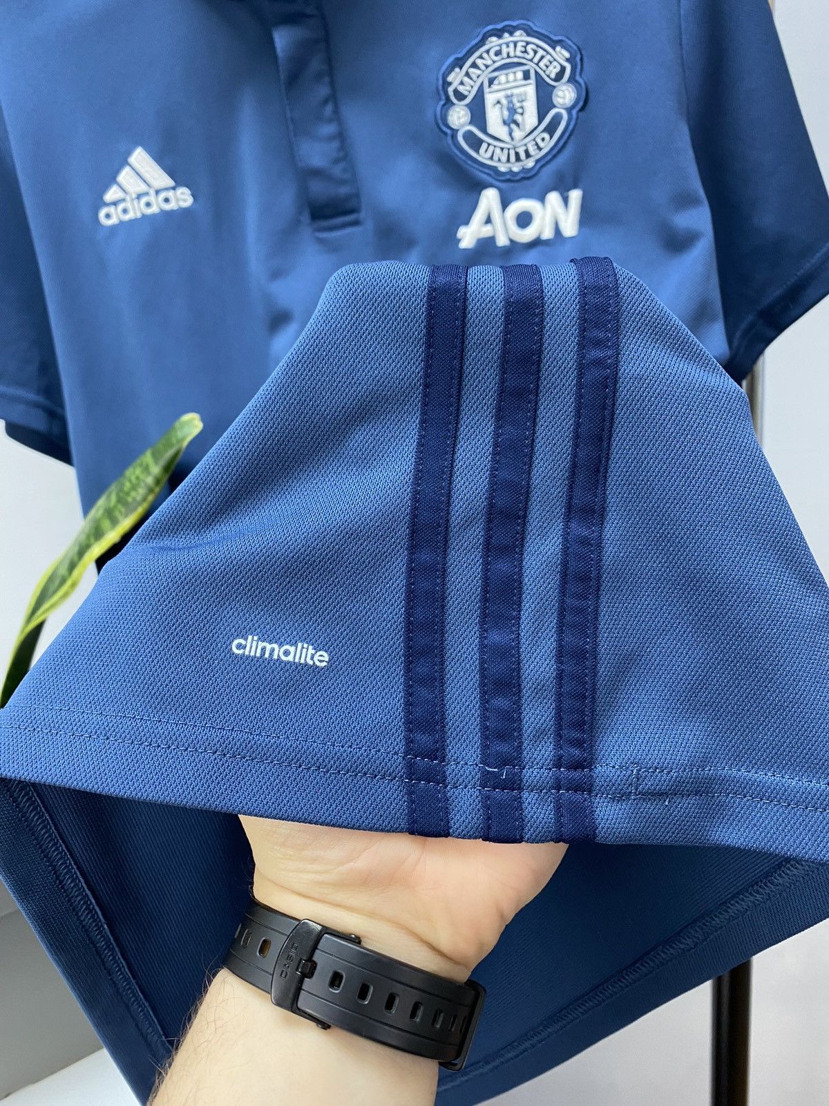 Adidas Adidas Manchester United 2016-17 Training Jersey Polo Shirt Size US XL / EU 56 / 4 - 10 Thumbnail