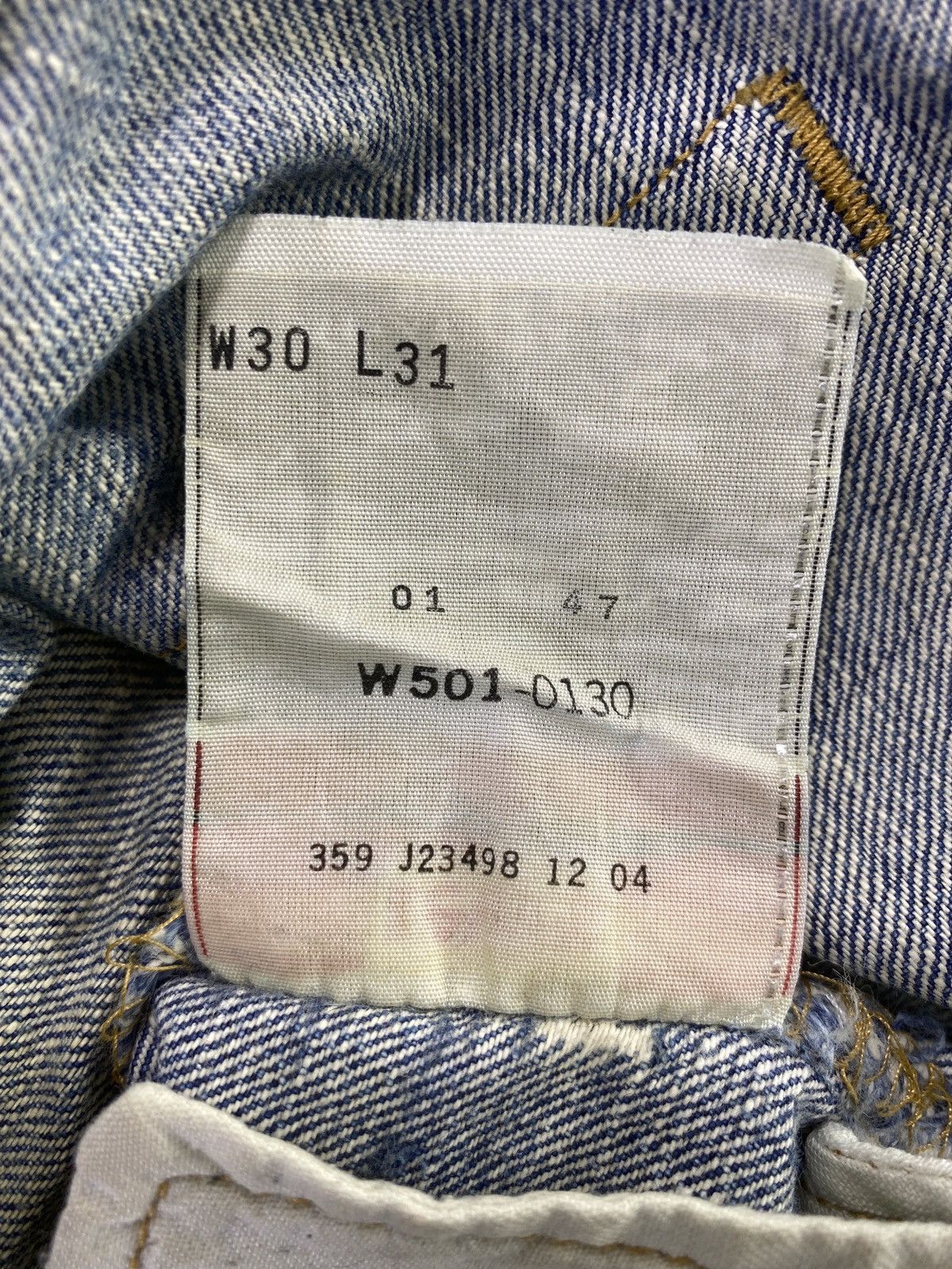 Vintage Levis 501 Jeans Distress Blue Wash - J816