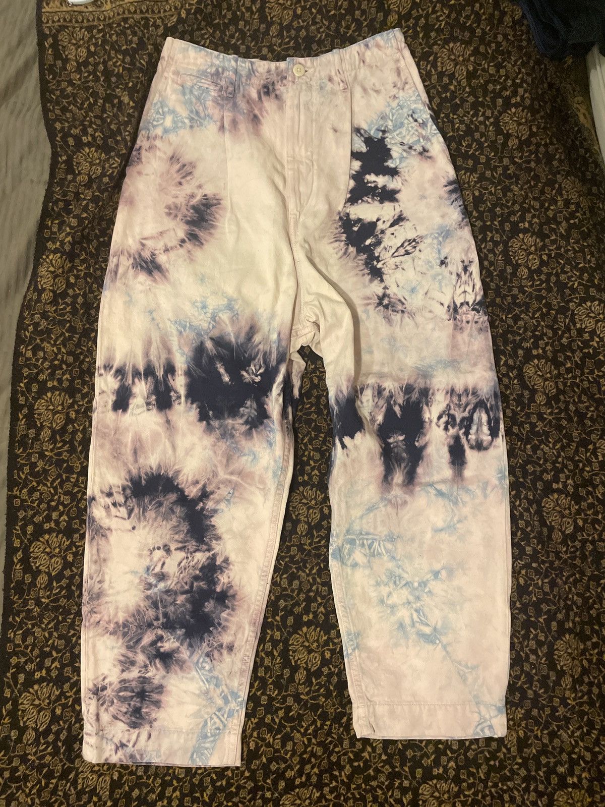 image of Kapital x Kapital Kountry Katsuragi High Waist Neem Pants Tie Dye, Men's (Size 30)