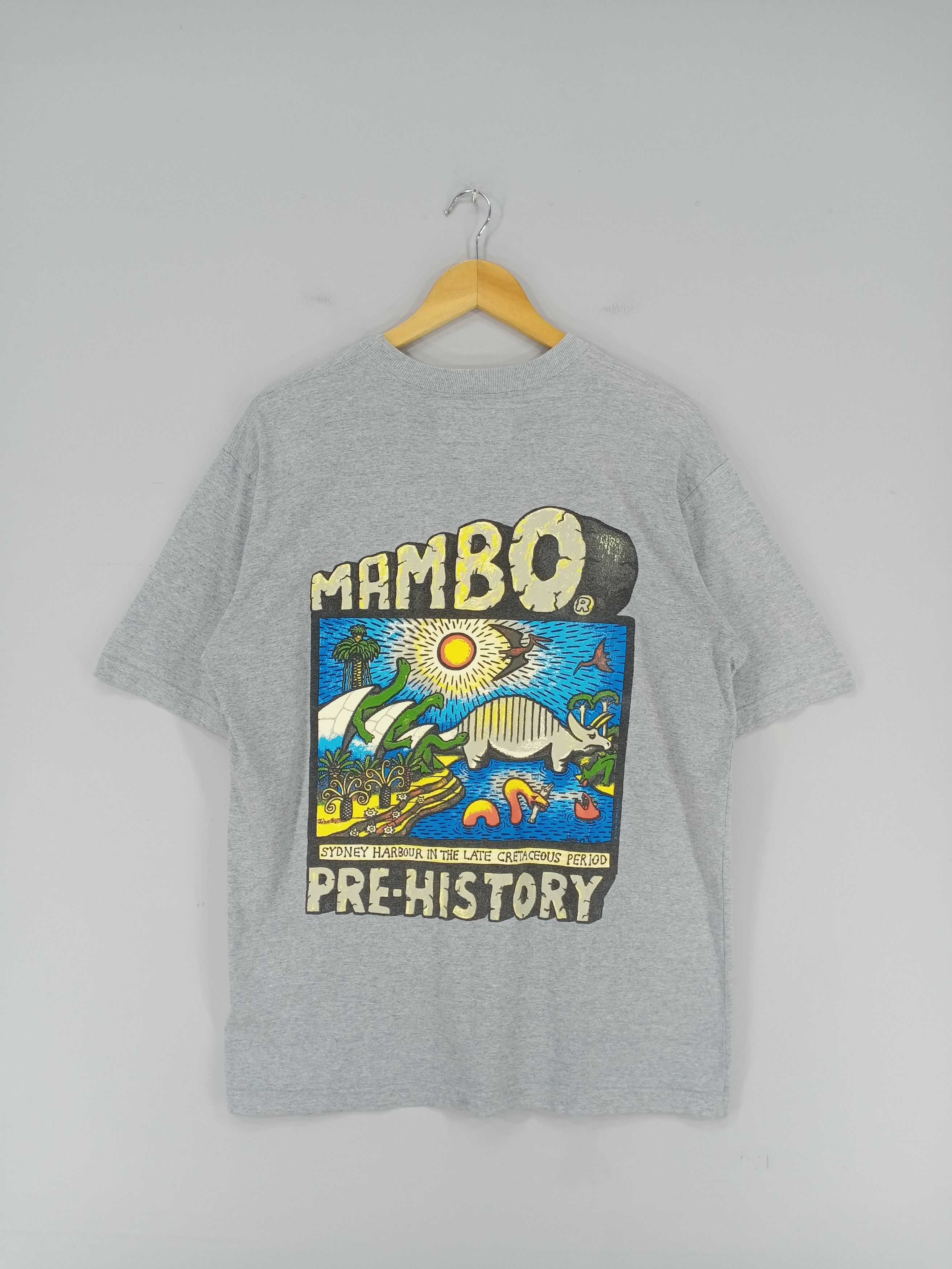 Mambo 💥RARE💥Vintage 90s Mambo Pre-History Tshirt Size US M / EU 48-50 / 2 - 1 Thumbnail
