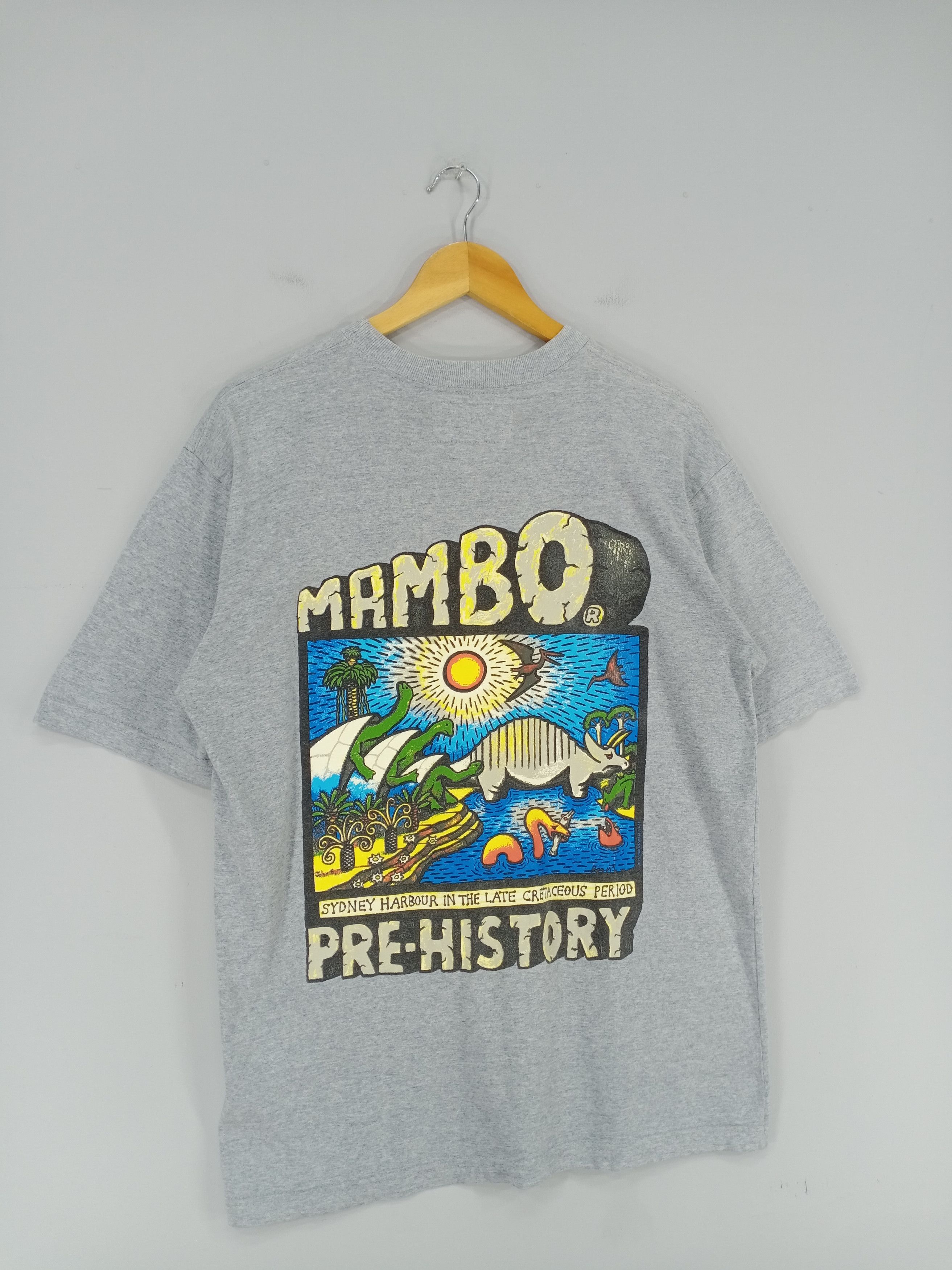 Mambo 💥RARE💥Vintage 90s Mambo Pre-History Tshirt Size US M / EU 48-50 / 2 - 2 Thumbnail