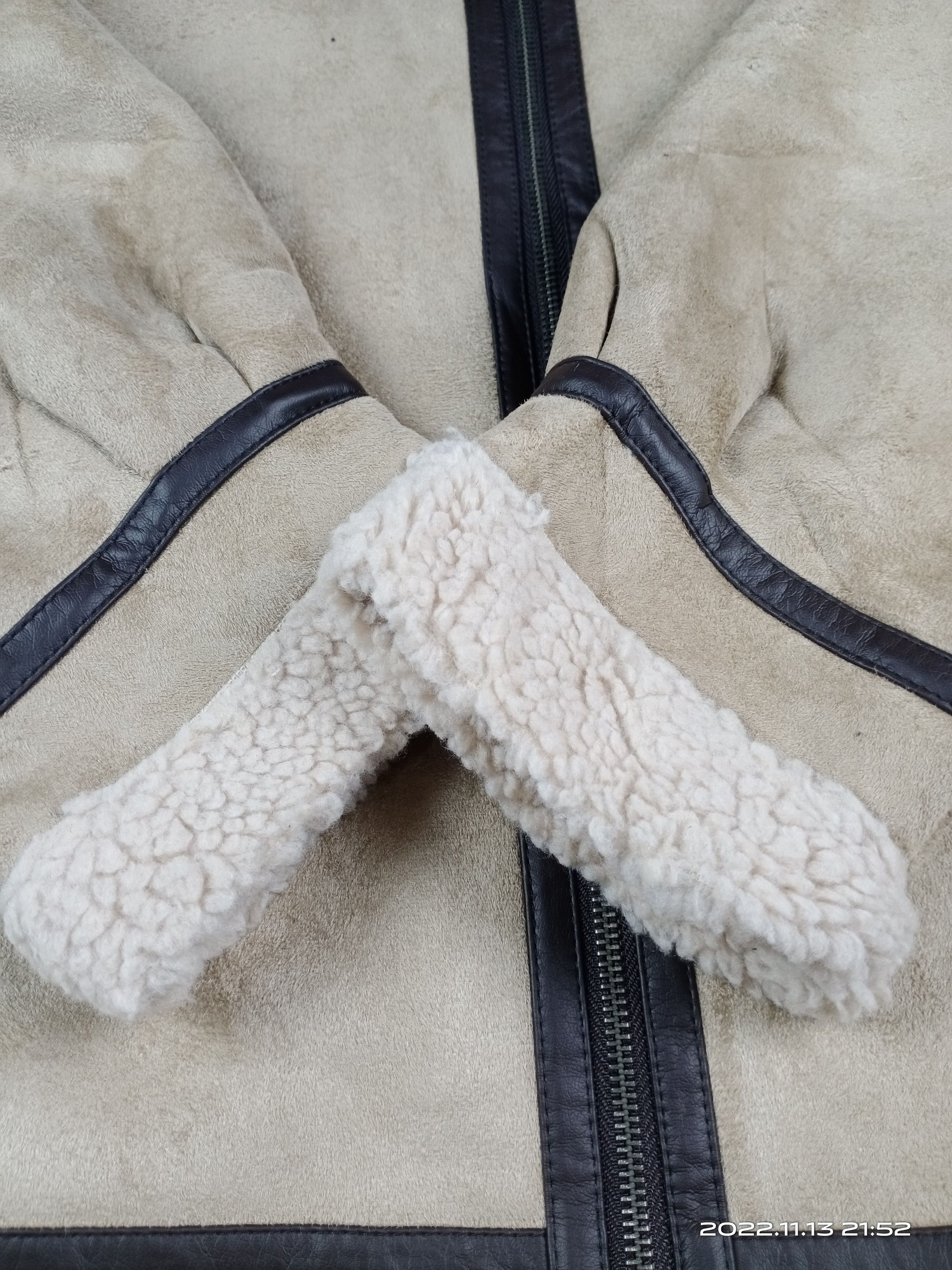 Other 💥RARE💥GRL Boa Sherpa Fleece B-3 Style Jacket Size US M / EU 48-50 / 2 - 7 Thumbnail