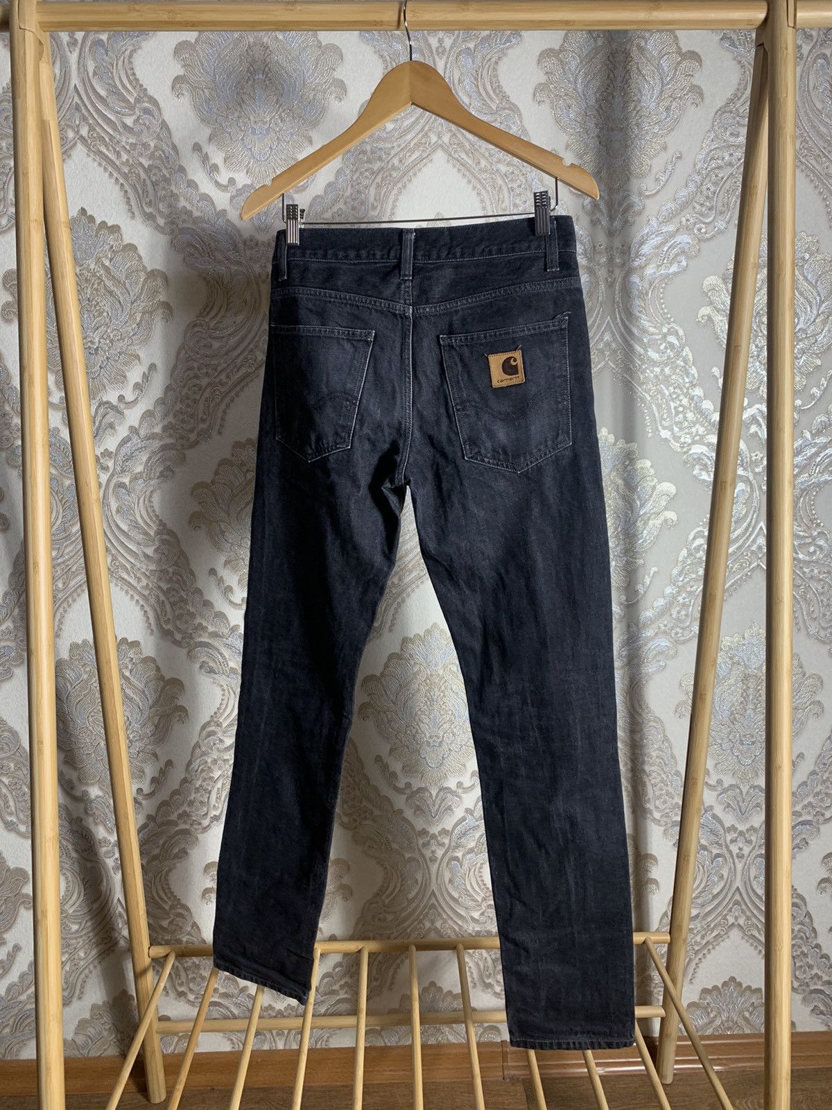 Pre-owned Carhartt X Vintage Carhartt Denim Jeans Casual Y2k Drill In Black
