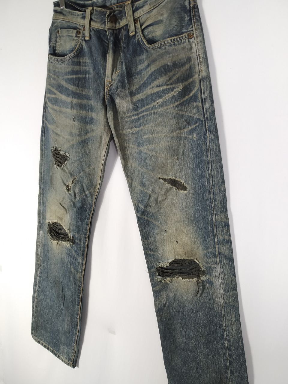 Vintage Distressed Denim Jeans Edwin Nice Design Jeans