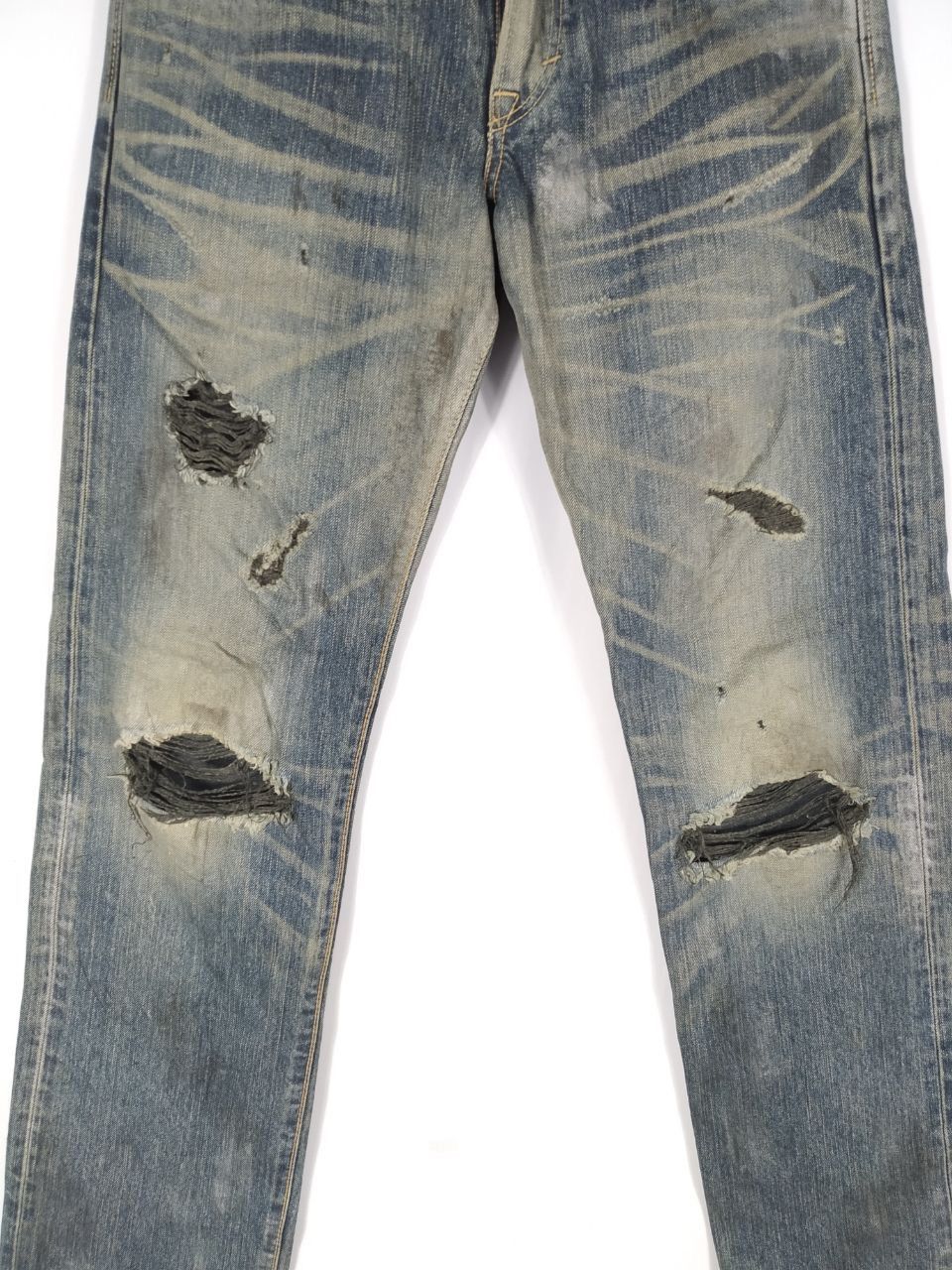 Vintage Distressed Denim Jeans Edwin Nice Design Jeans