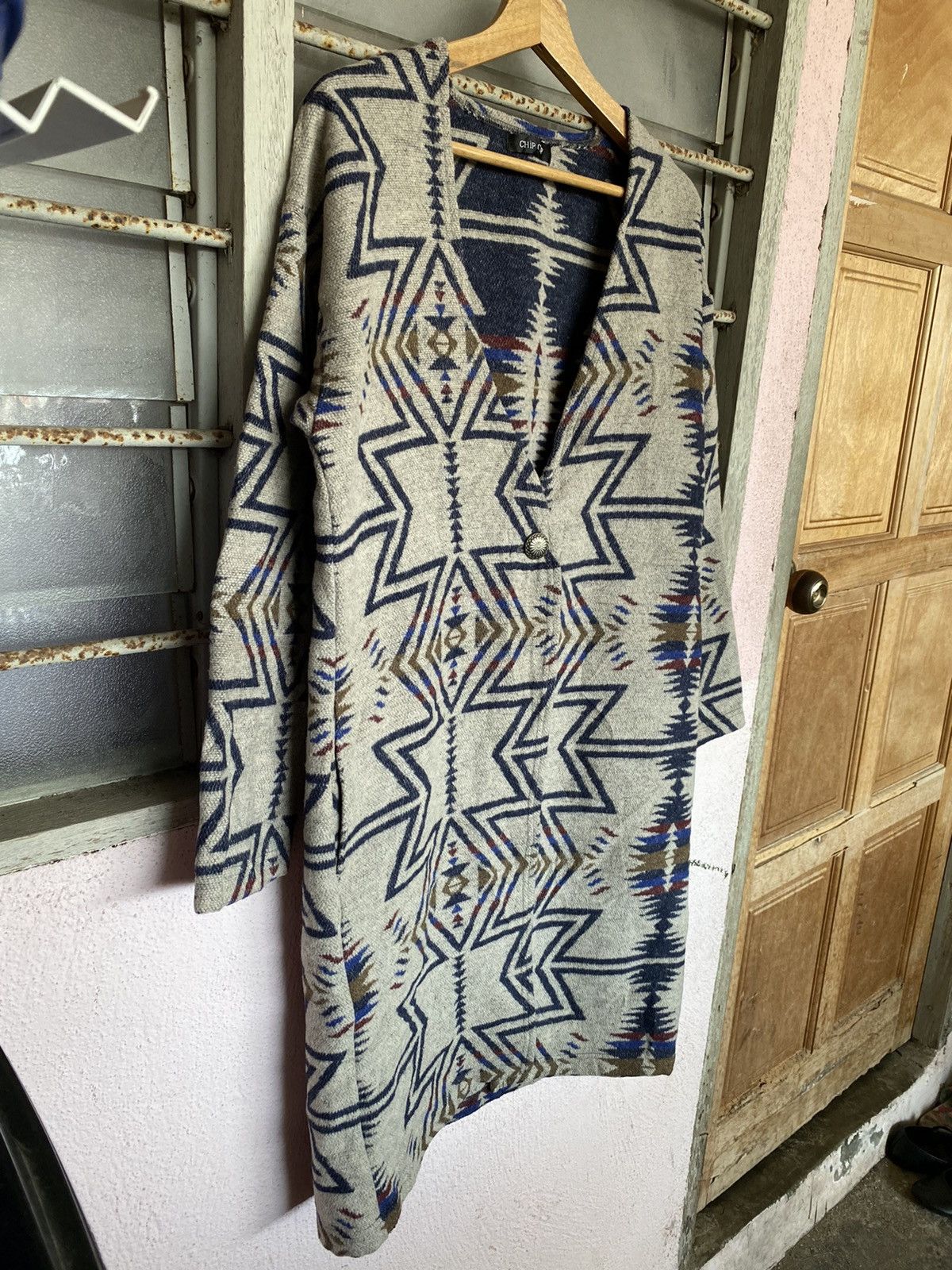 Aztech Mountain ⚡️Steals⚡️ Vintage Chip Clip Navajo Long Cardigan Size US M / EU 48-50 / 2 - 4 Thumbnail