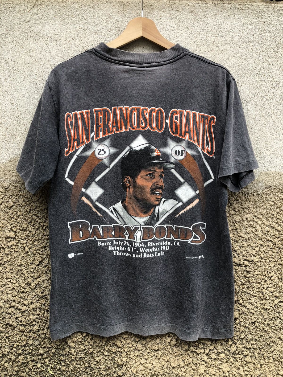 NFL × Nutmeg × Vintage Rare!! Vintage 90s MLB San Francisco Giants Barry Bonds Tee Size US M / EU 48-50 / 2 - 2 Thumbnail