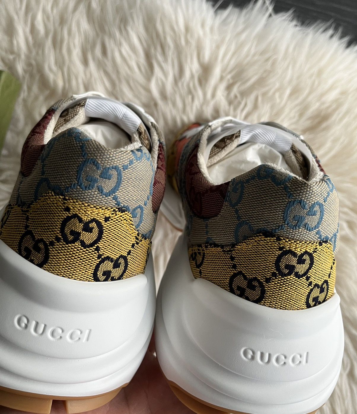 Gucci Rare Brand New Limited Edition Rhyton Gucci Monogram Sneaker Size US 11.5 / EU 44-45 - 5 Thumbnail