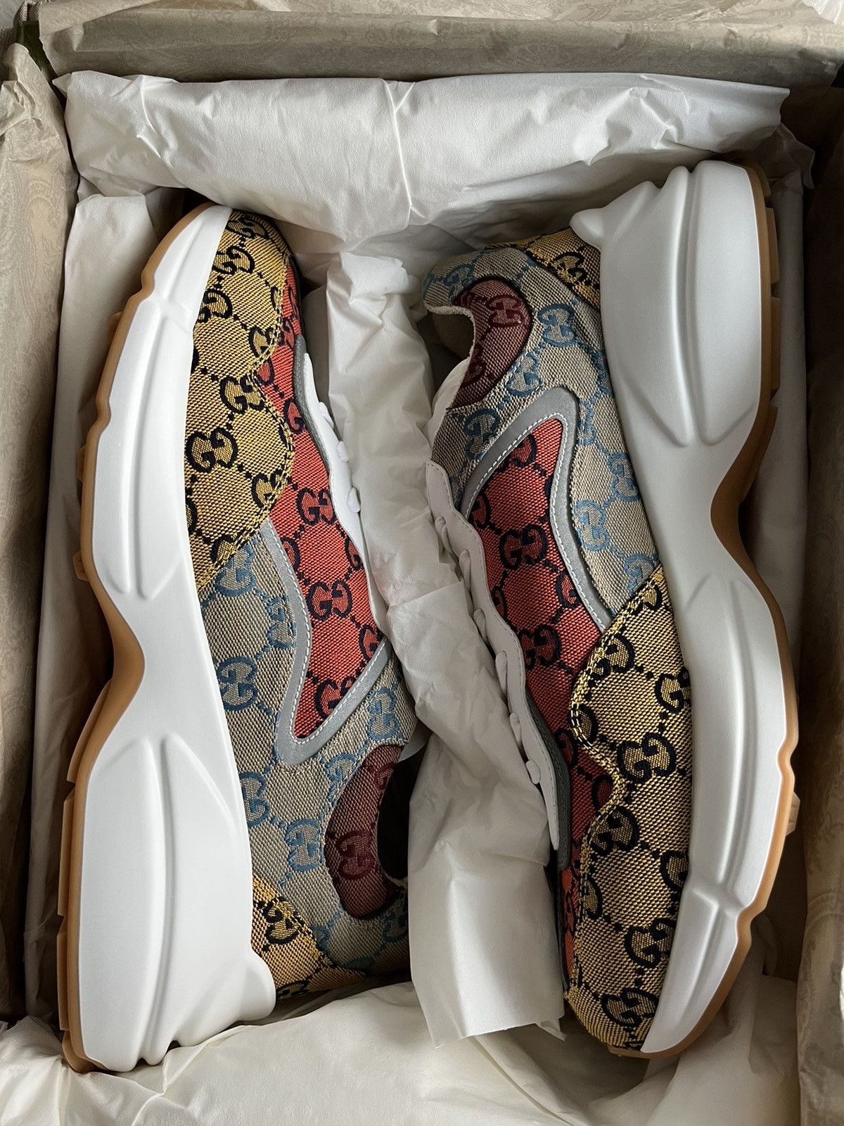 Gucci Rare Brand New Limited Edition Rhyton Gucci Monogram Sneaker Size US 11.5 / EU 44-45 - 2 Thumbnail