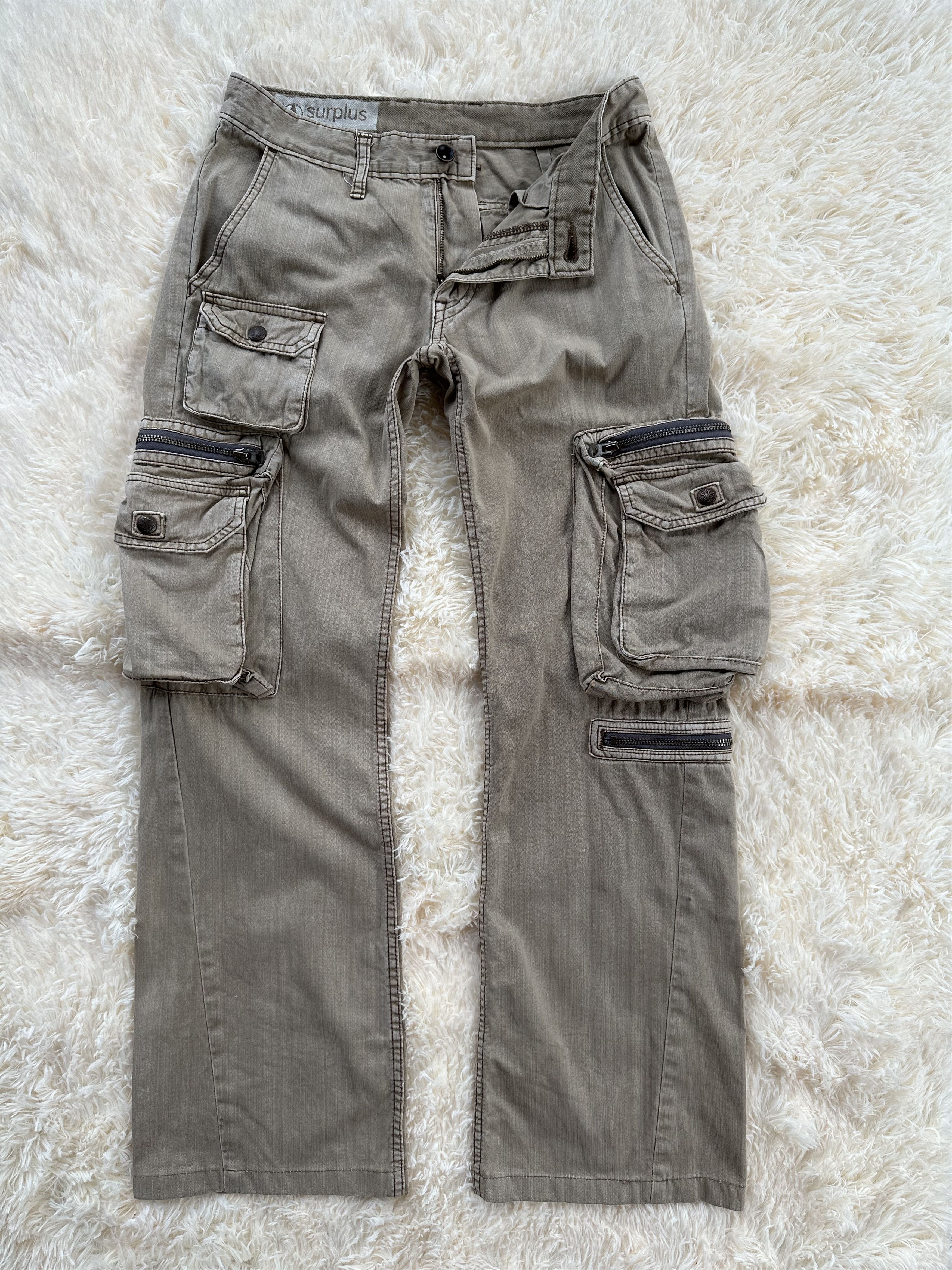 Denim & Supply Ralph Lauren Vtg Japanese Brand Surplus Multipocket Cargo Trouser Pant Size US 29 - 1 Thumbnail