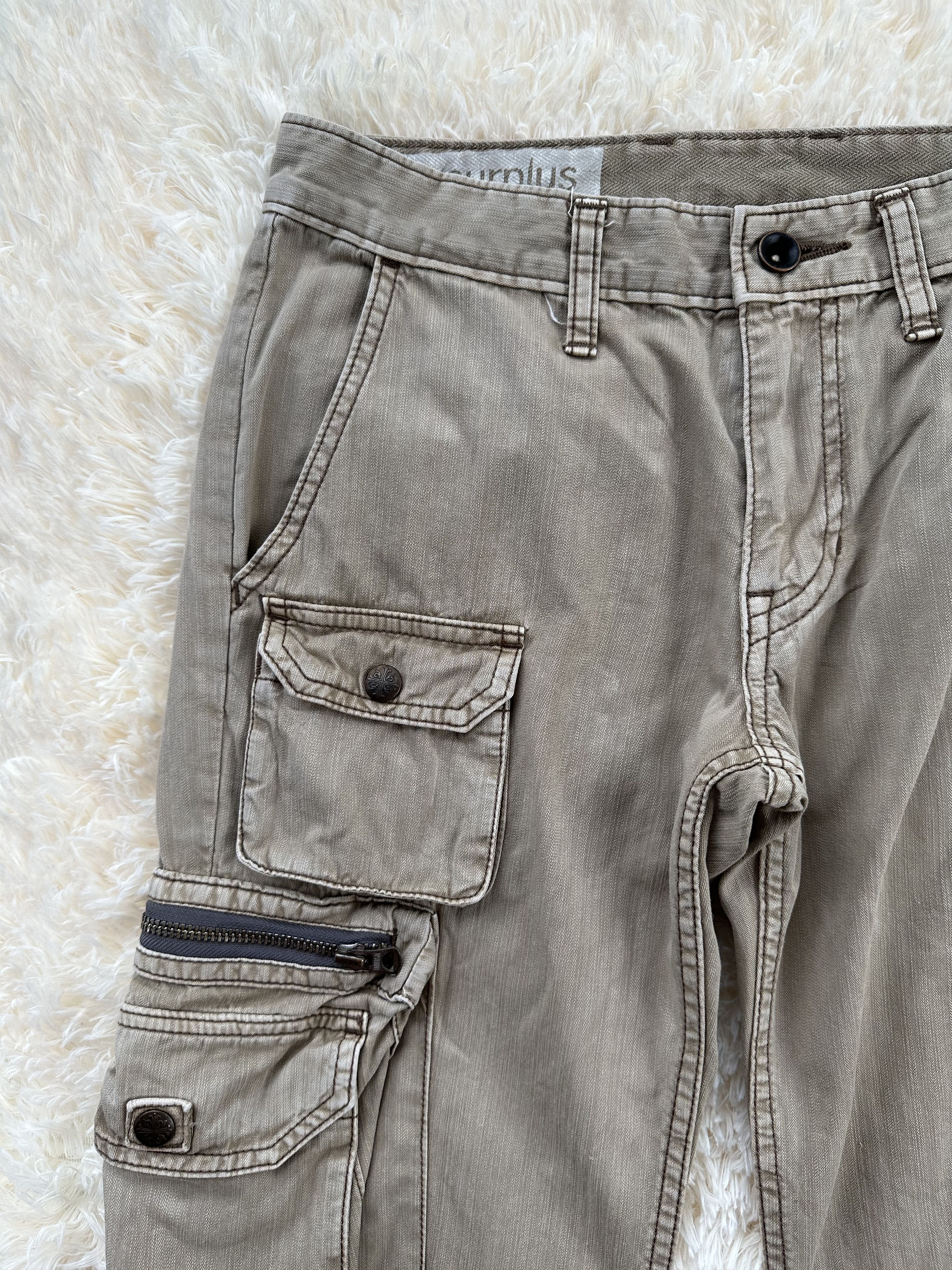 Denim & Supply Ralph Lauren Vtg Japanese Brand Surplus Multipocket Cargo Trouser Pant Size US 29 - 5 Thumbnail
