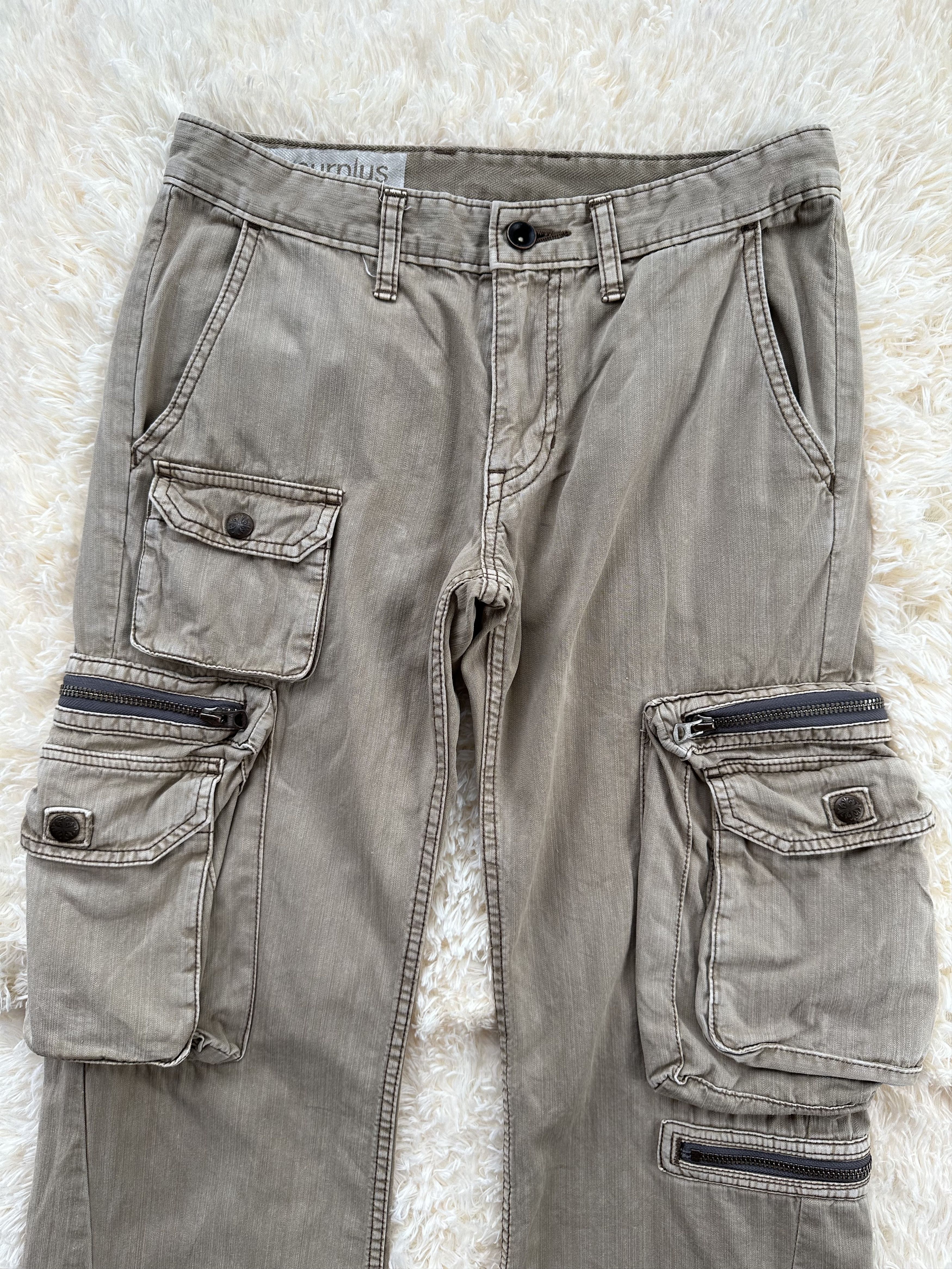 Denim & Supply Ralph Lauren Vtg Japanese Brand Surplus Multipocket Cargo Trouser Pant Size US 29 - 4 Thumbnail