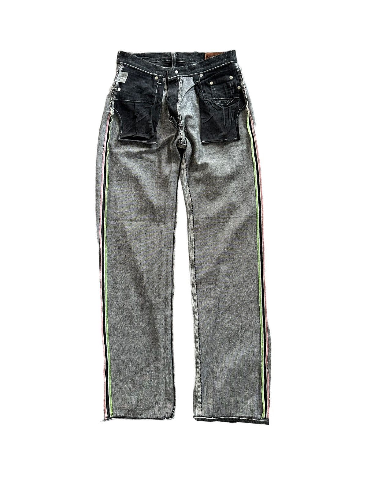 BAL SS08 - Balanceweardesign Japan selvedge black jeans Size US 29 - 13 Thumbnail