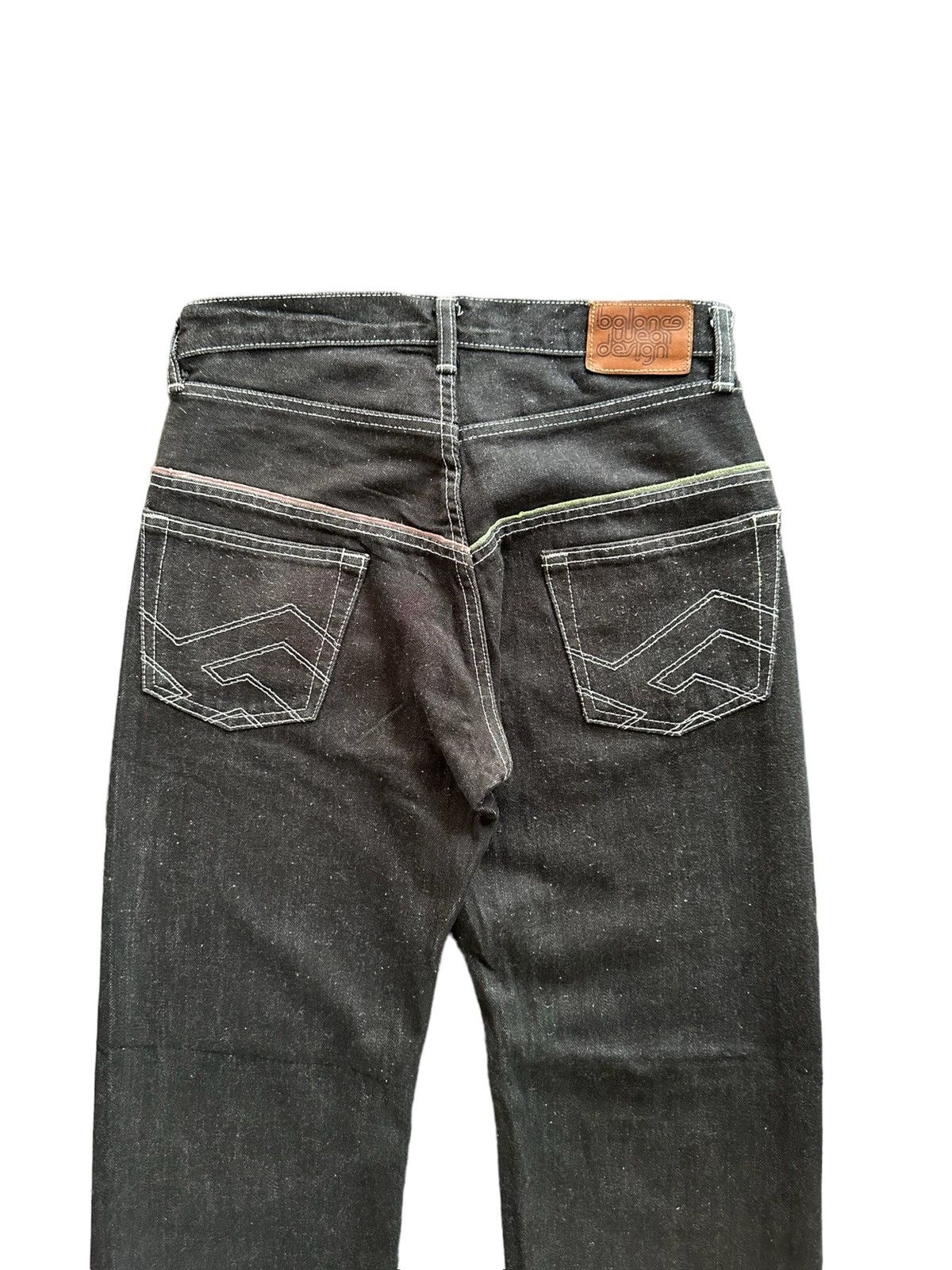 BAL SS08 - Balanceweardesign Japan selvedge black jeans Size US 29 - 1 Thumbnail
