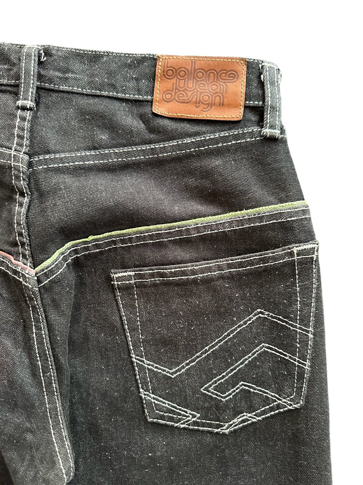 BAL SS08 - Balanceweardesign Japan selvedge black jeans Size US 29 - 3 Thumbnail