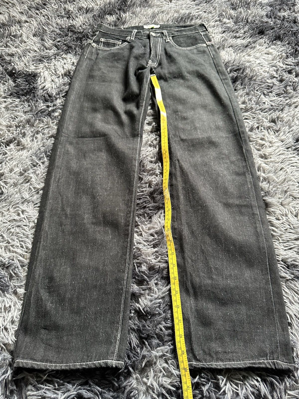 BAL SS08 - Balanceweardesign Japan selvedge black jeans Size US 29 - 19 Thumbnail
